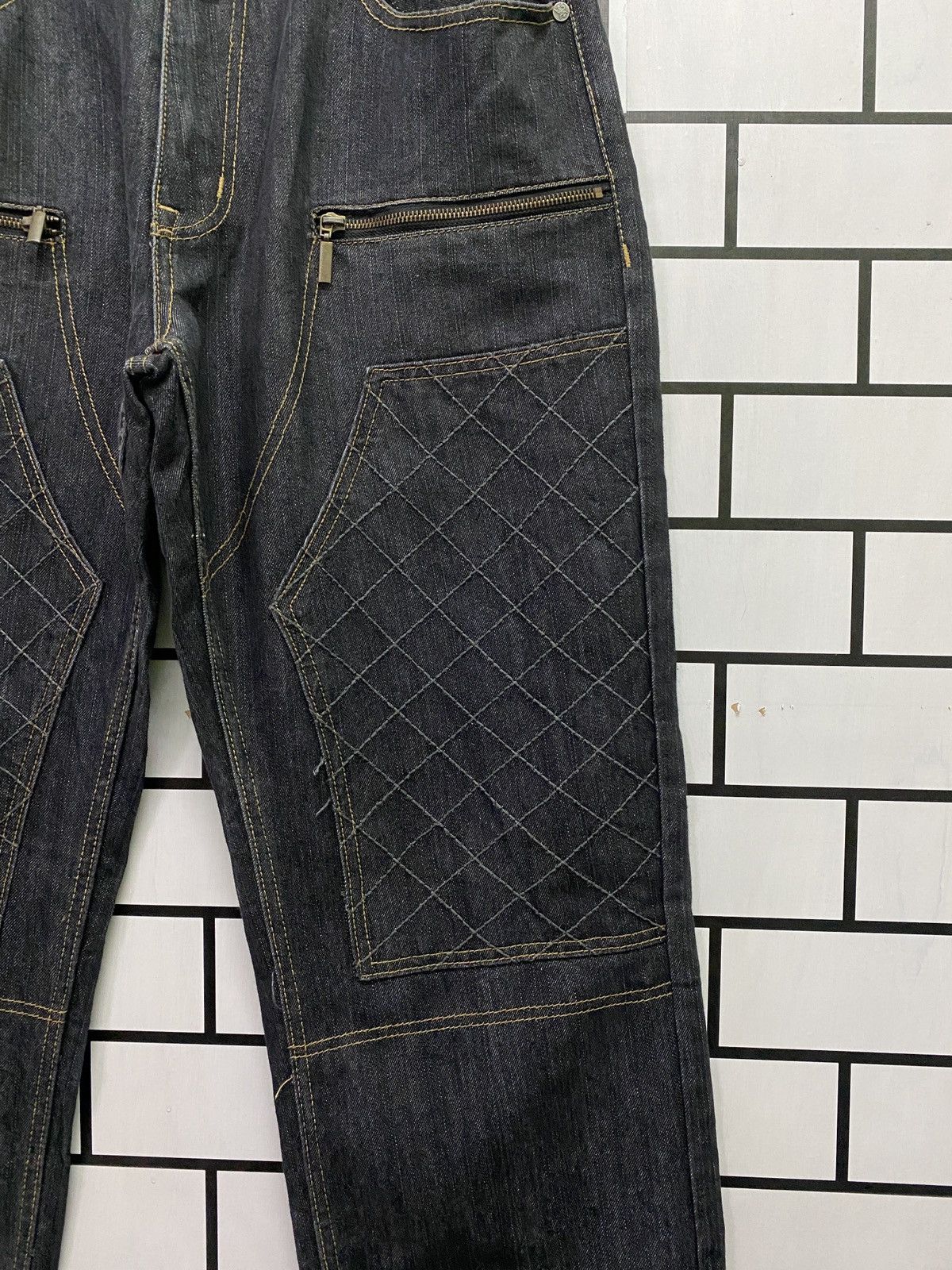 Designer × Vintage Vintage RED APE Double Knee Denim Size US 34 / EU 50 - 6 Thumbnail