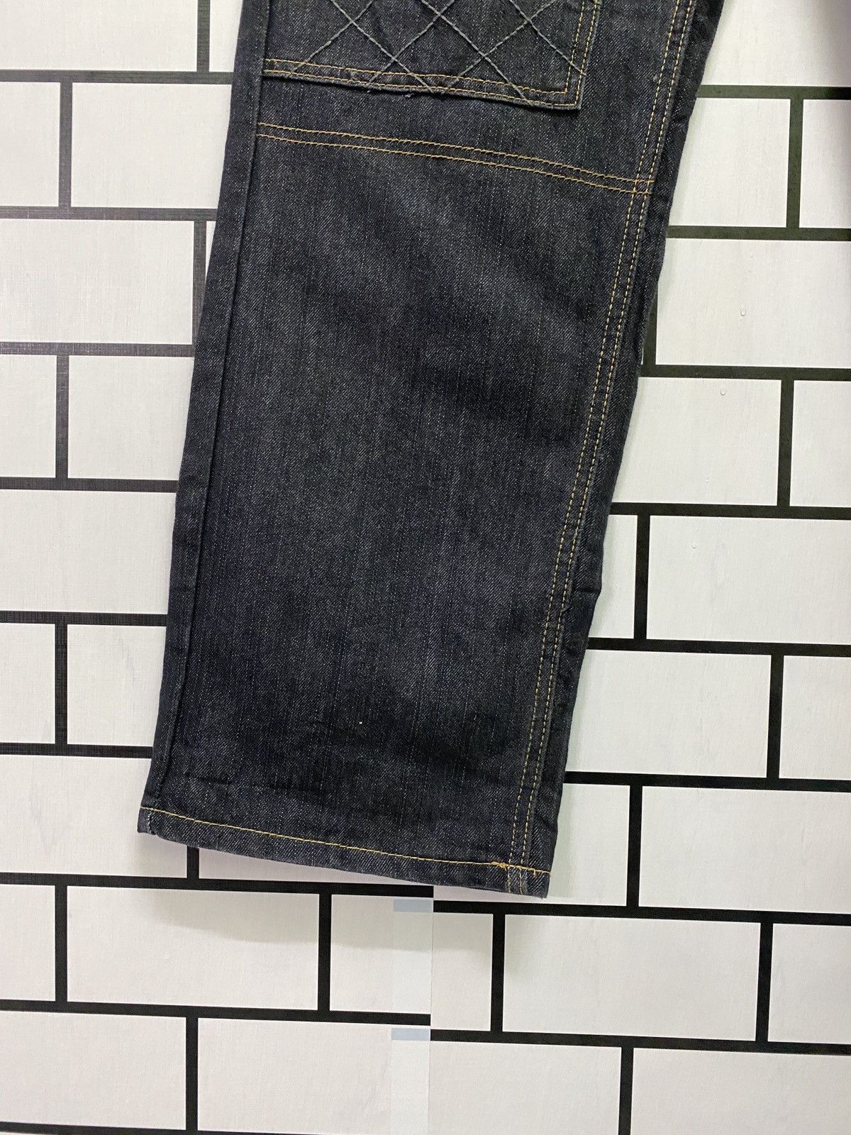 Designer × Vintage Vintage RED APE Double Knee Denim Size US 34 / EU 50 - 8 Thumbnail