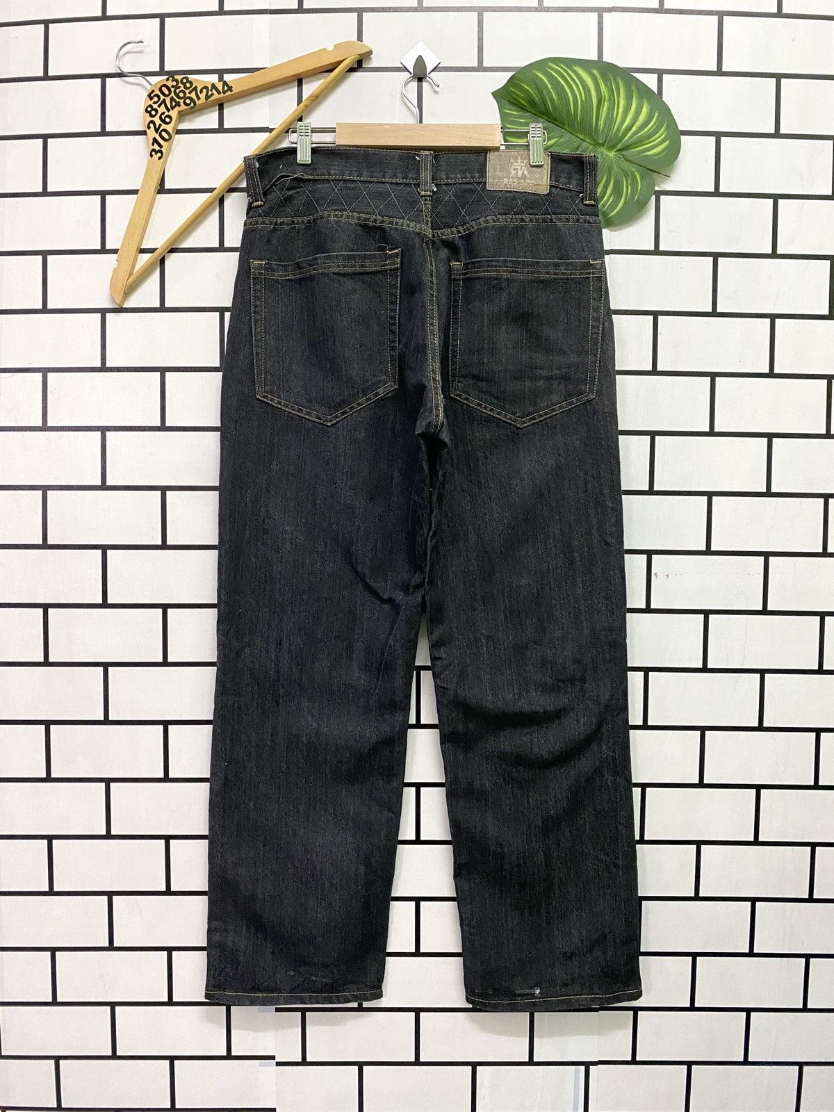 Designer × Vintage Vintage RED APE Double Knee Denim Size US 34 / EU 50 - 2 Thumbnail
