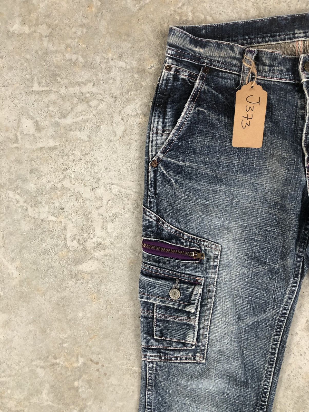 If Six Was Nine Japanese Real Mini Flare Jeans Cargo Pants Size US 30 / EU 46 - 5 Thumbnail