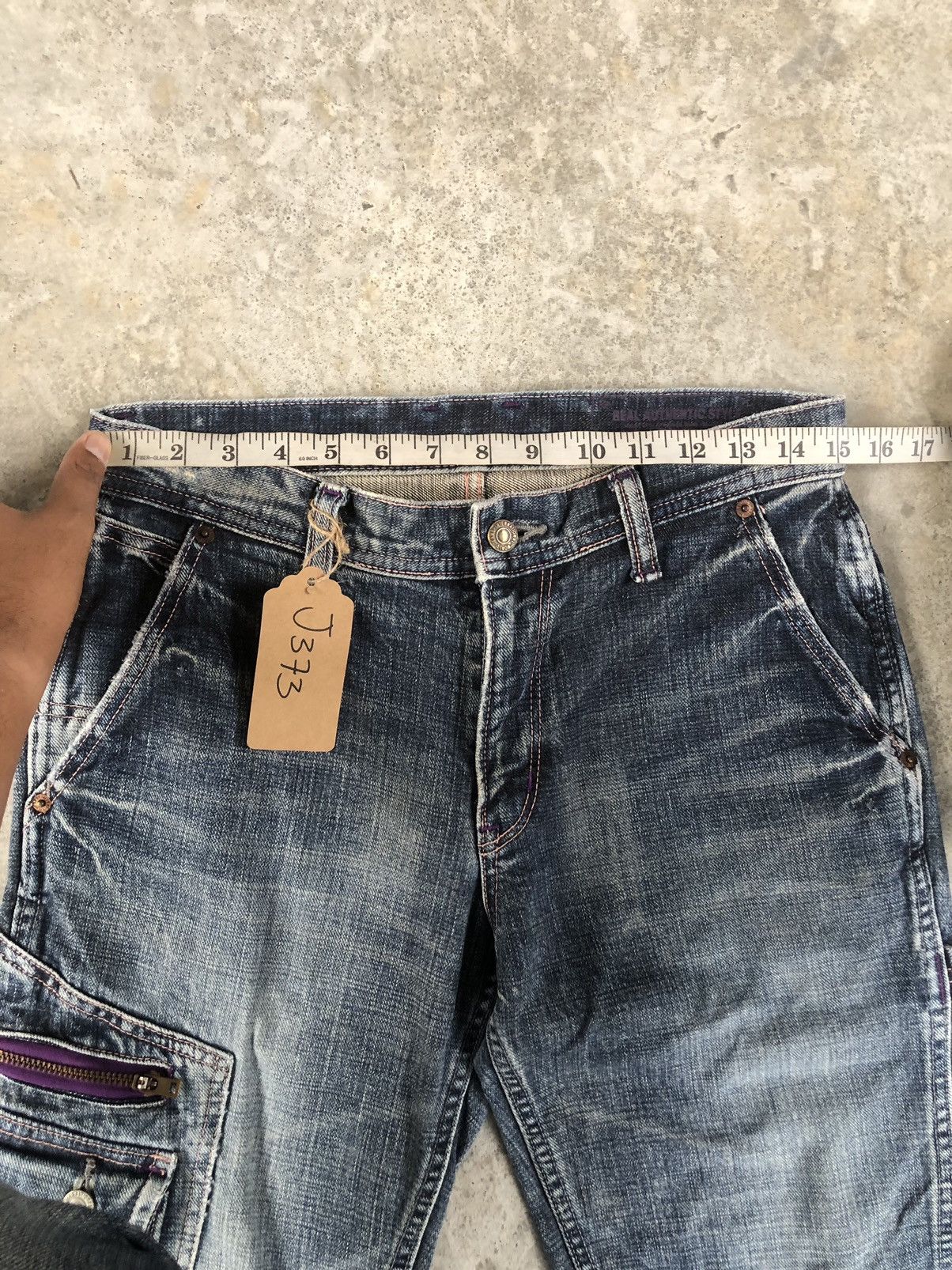 If Six Was Nine Japanese Real Mini Flare Jeans Cargo Pants Size US 30 / EU 46 - 15 Thumbnail