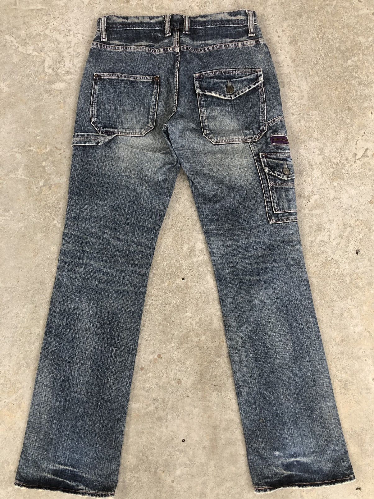 If Six Was Nine Japanese Real Mini Flare Jeans Cargo Pants Size US 30 / EU 46 - 2 Thumbnail