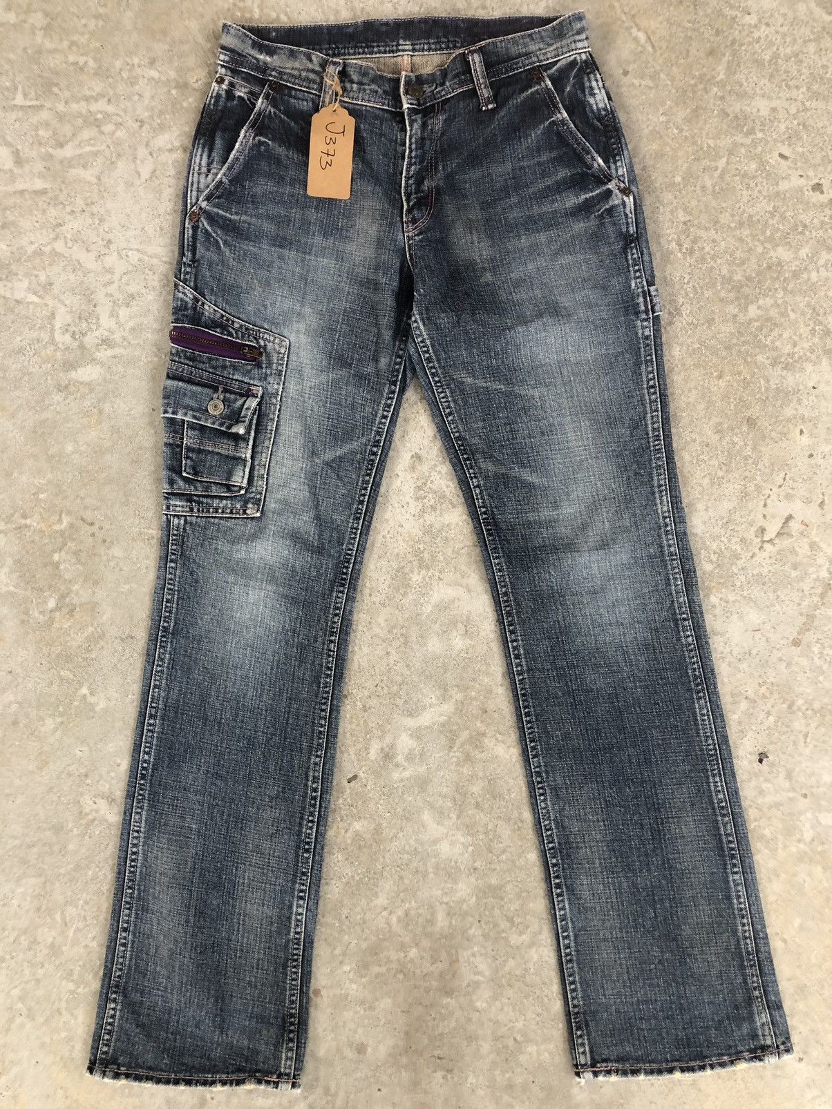 If Six Was Nine Japanese Real Mini Flare Jeans Cargo Pants Size US 30 / EU 46 - 1 Thumbnail