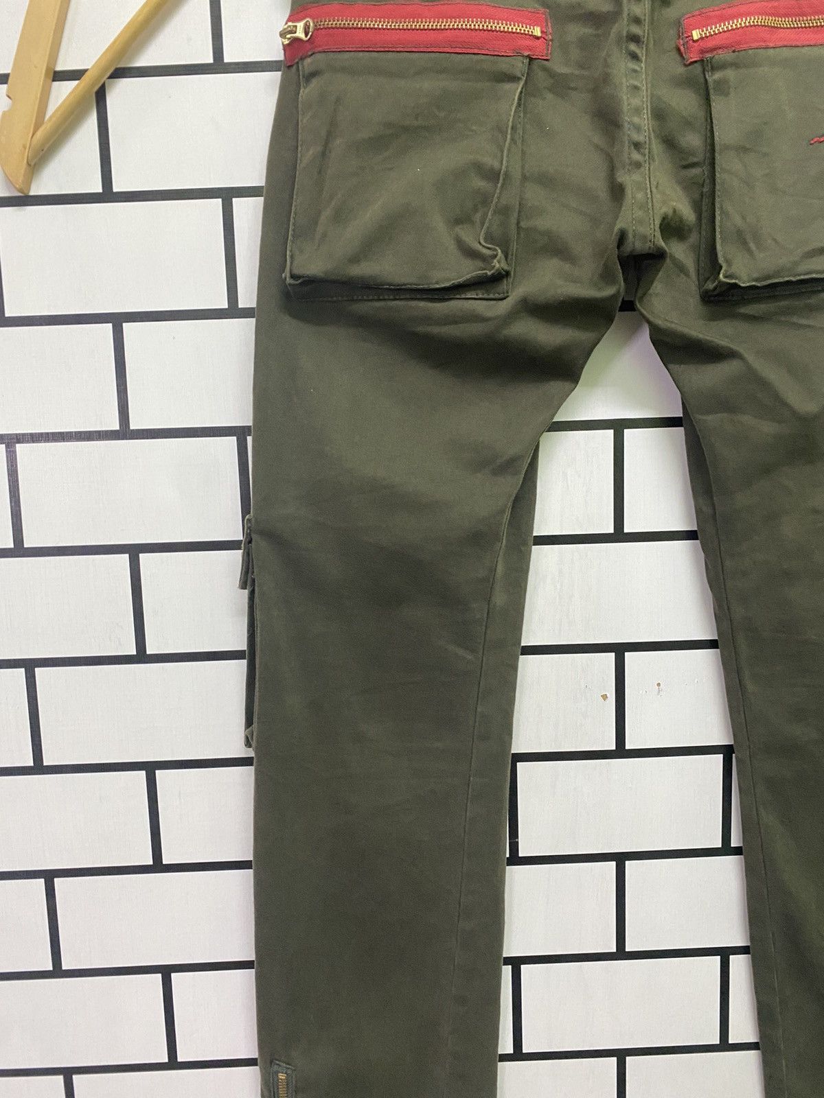 Japanese Brand VAROSH Japan Low Rise Green Tactical Cargo Trousers Size US 30 / EU 46 - 11 Thumbnail