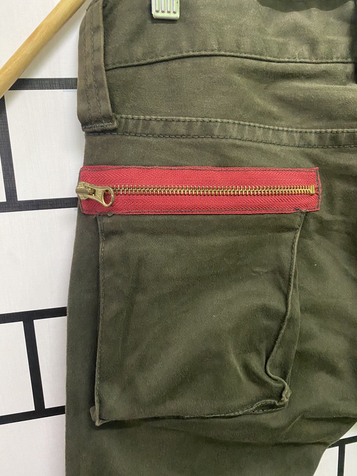 Japanese Brand VAROSH Japan Low Rise Green Tactical Cargo Trousers Size US 30 / EU 46 - 16 Thumbnail