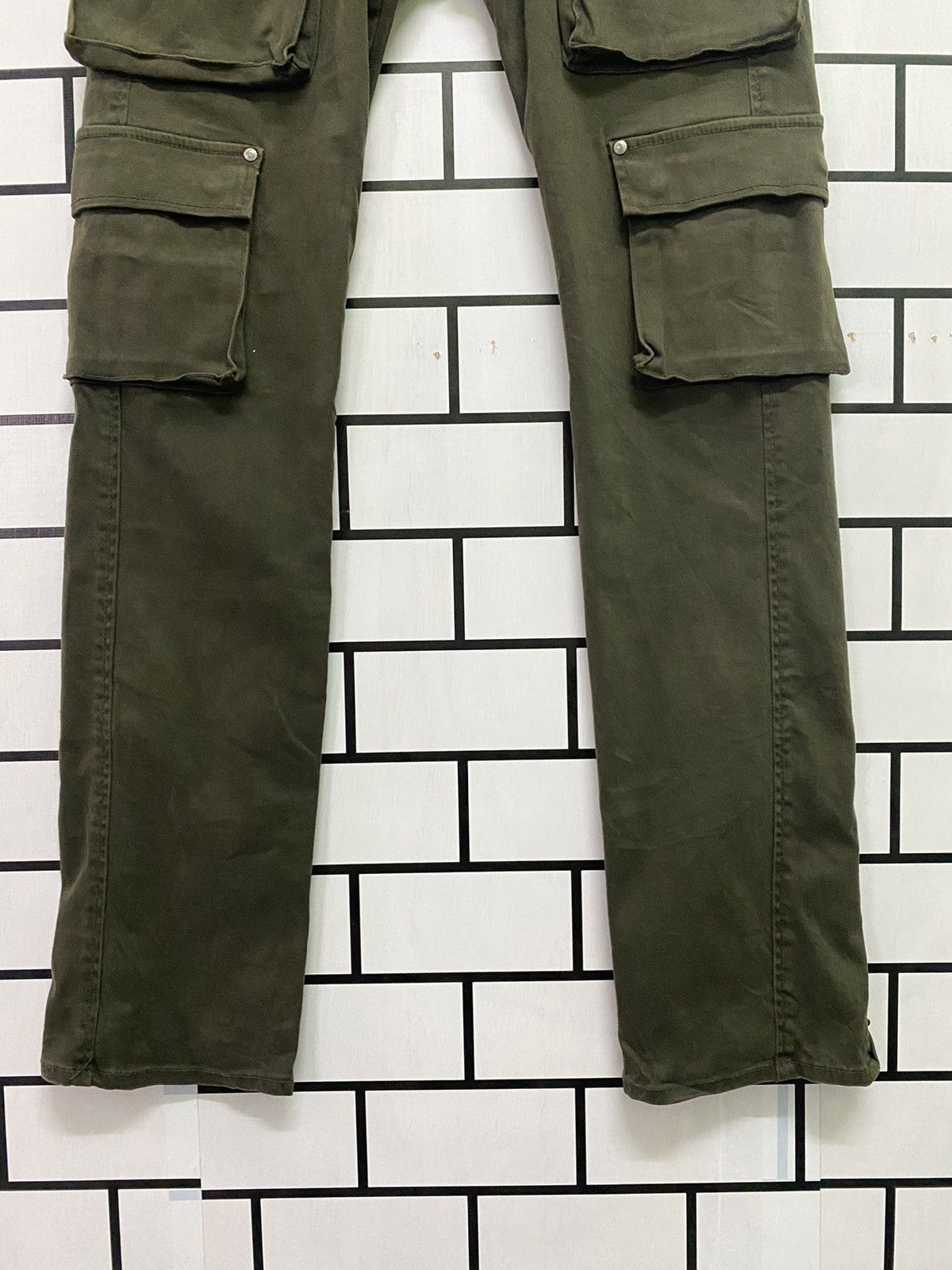 Japanese Brand VAROSH Japan Low Rise Green Tactical Cargo Trousers Size US 30 / EU 46 - 3 Thumbnail