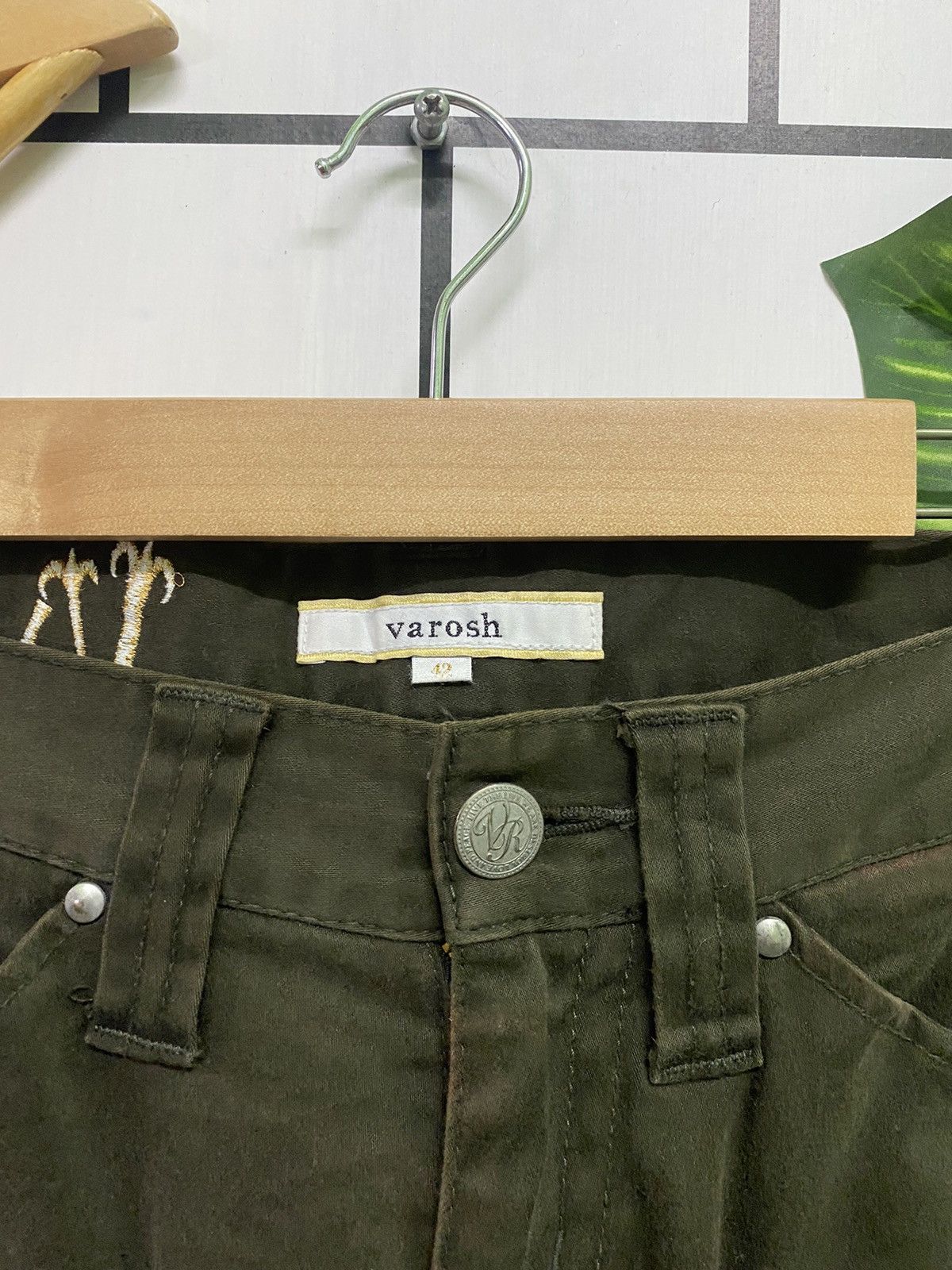 Japanese Brand VAROSH Japan Low Rise Green Tactical Cargo Trousers Size US 30 / EU 46 - 6 Thumbnail
