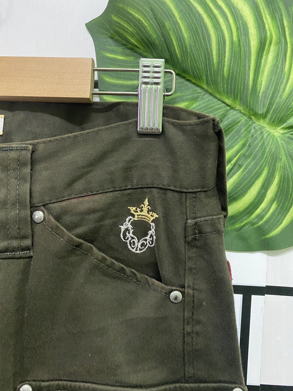 Japanese Brand VAROSH Japan Low Rise Green Tactical Cargo Trousers Size US 30 / EU 46 - 5 Thumbnail