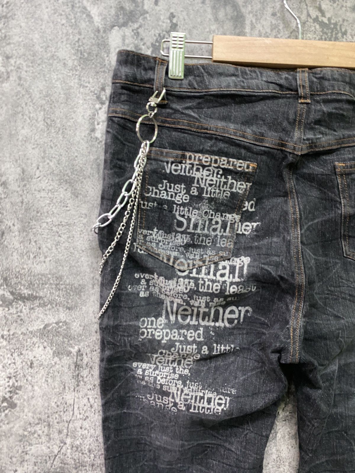 Japanese Brand × Vintage Unknown Japanese Brand Flared Poem Pants Size US 33 - 10 Thumbnail