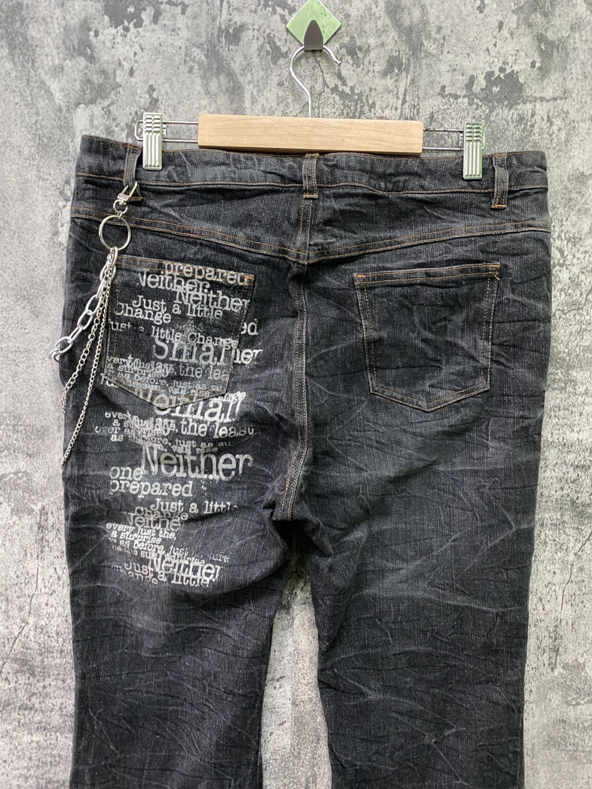 Japanese Brand × Vintage Unknown Japanese Brand Flared Poem Pants Size US 33 - 9 Thumbnail
