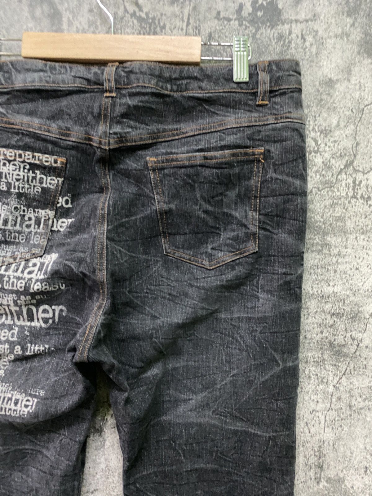 Japanese Brand × Vintage Unknown Japanese Brand Flared Poem Pants Size US 33 - 11 Thumbnail