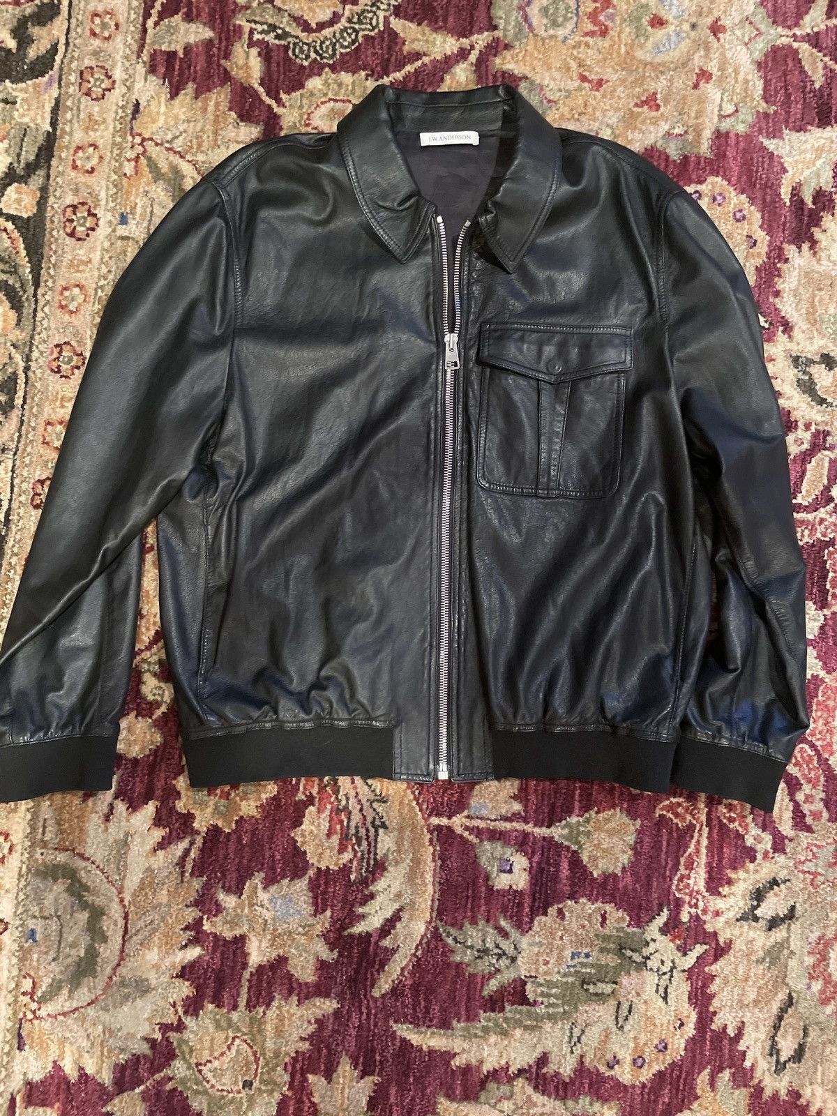 JW Anderson Big Pocket Leather Jacket Size US L / EU 52-54 / 3 - 1 Thumbnail