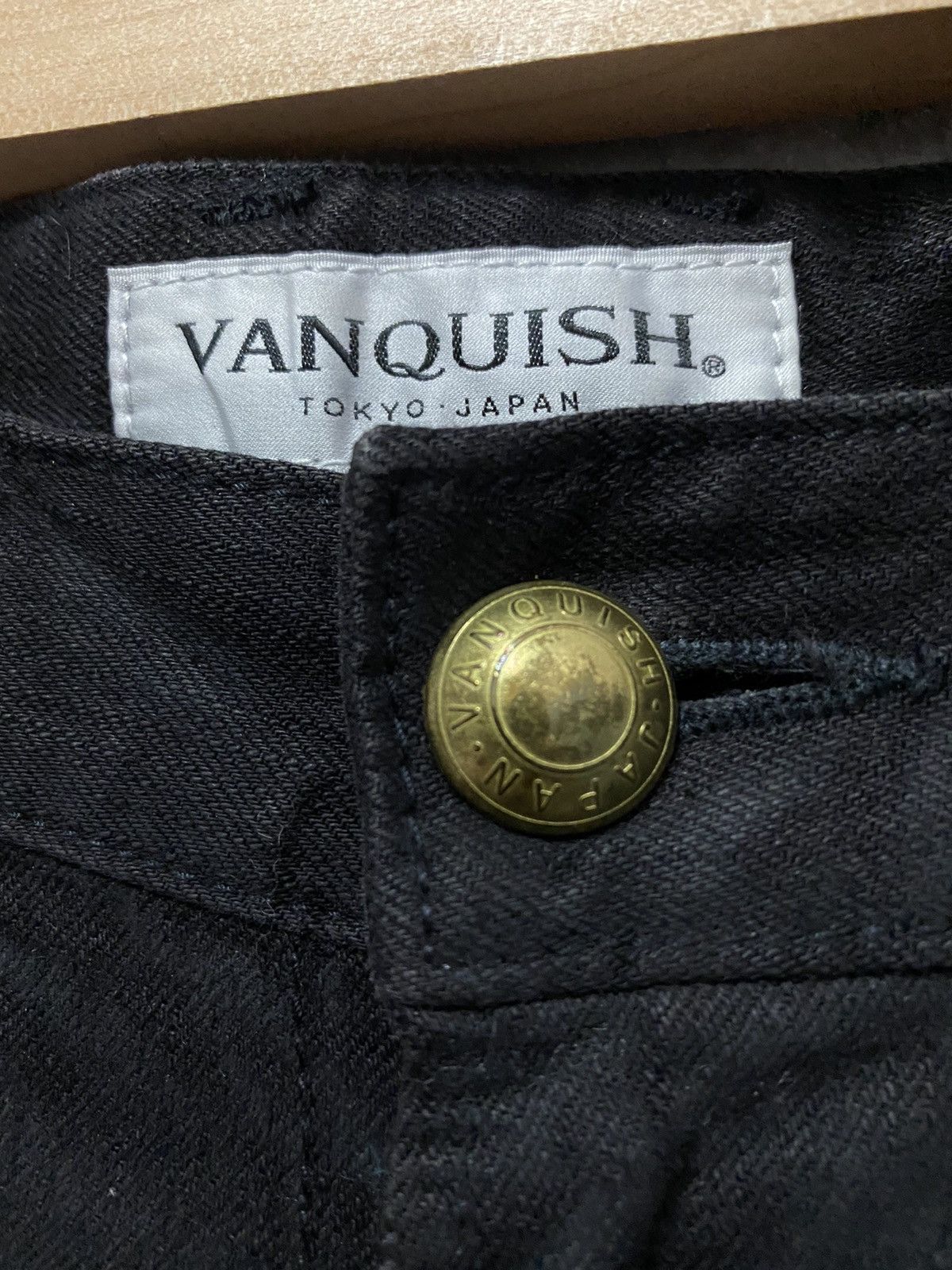 Japanese Brand Vanquish Tokyo Japan Skinny Black Denim Pants Size US 30 / EU 46 - 14 Thumbnail