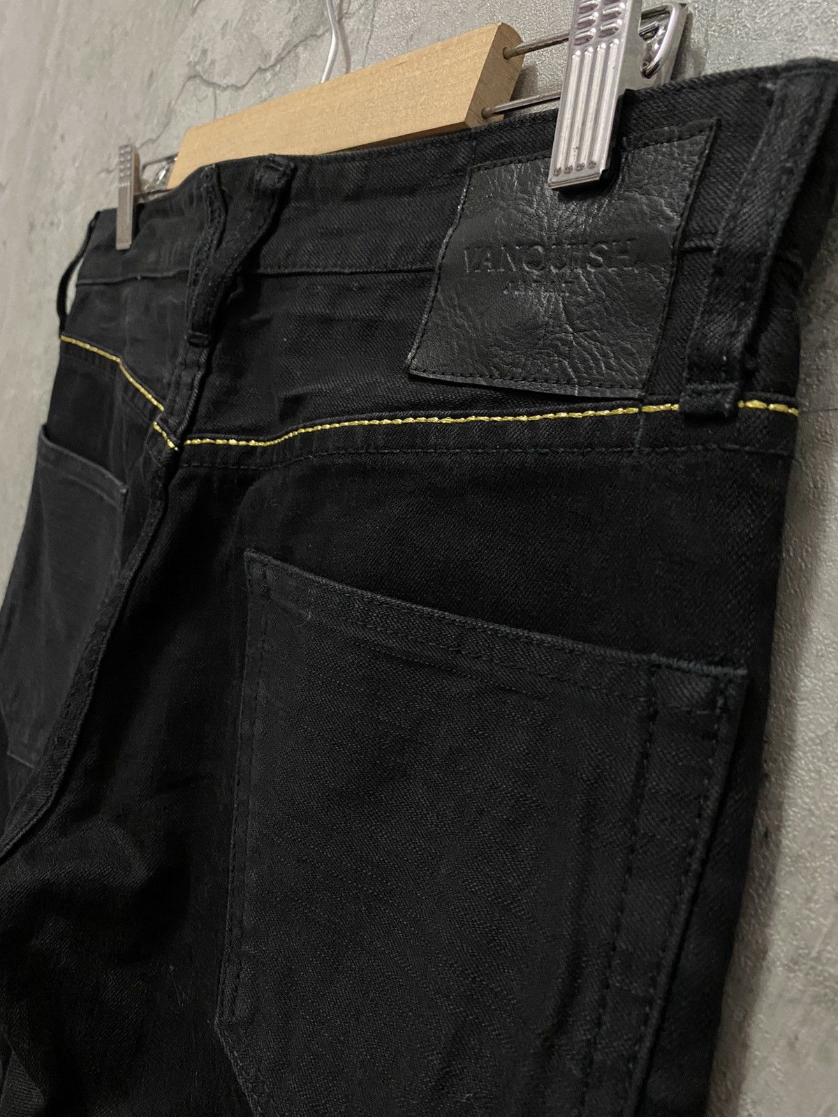 Japanese Brand Vanquish Tokyo Japan Skinny Black Denim Pants Size US 30 / EU 46 - 12 Thumbnail