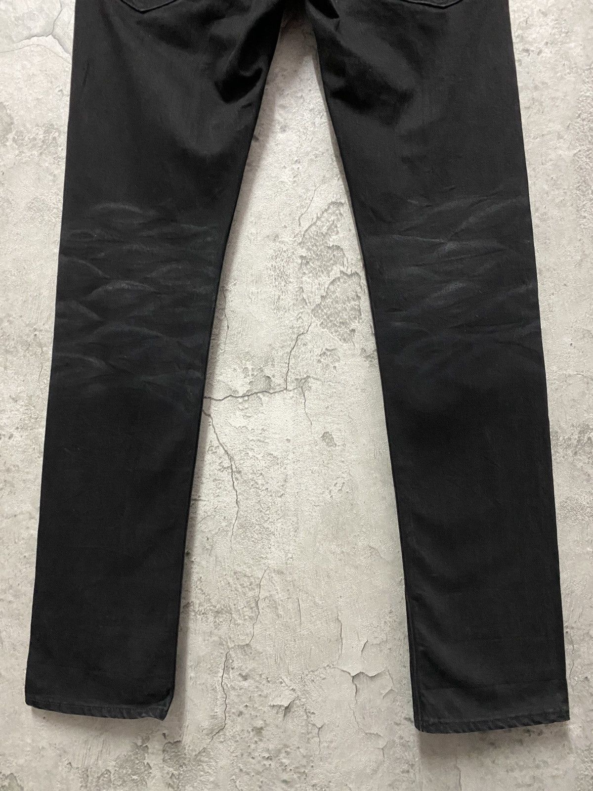 Japanese Brand Vanquish Tokyo Japan Skinny Black Denim Pants Size US 30 / EU 46 - 9 Thumbnail