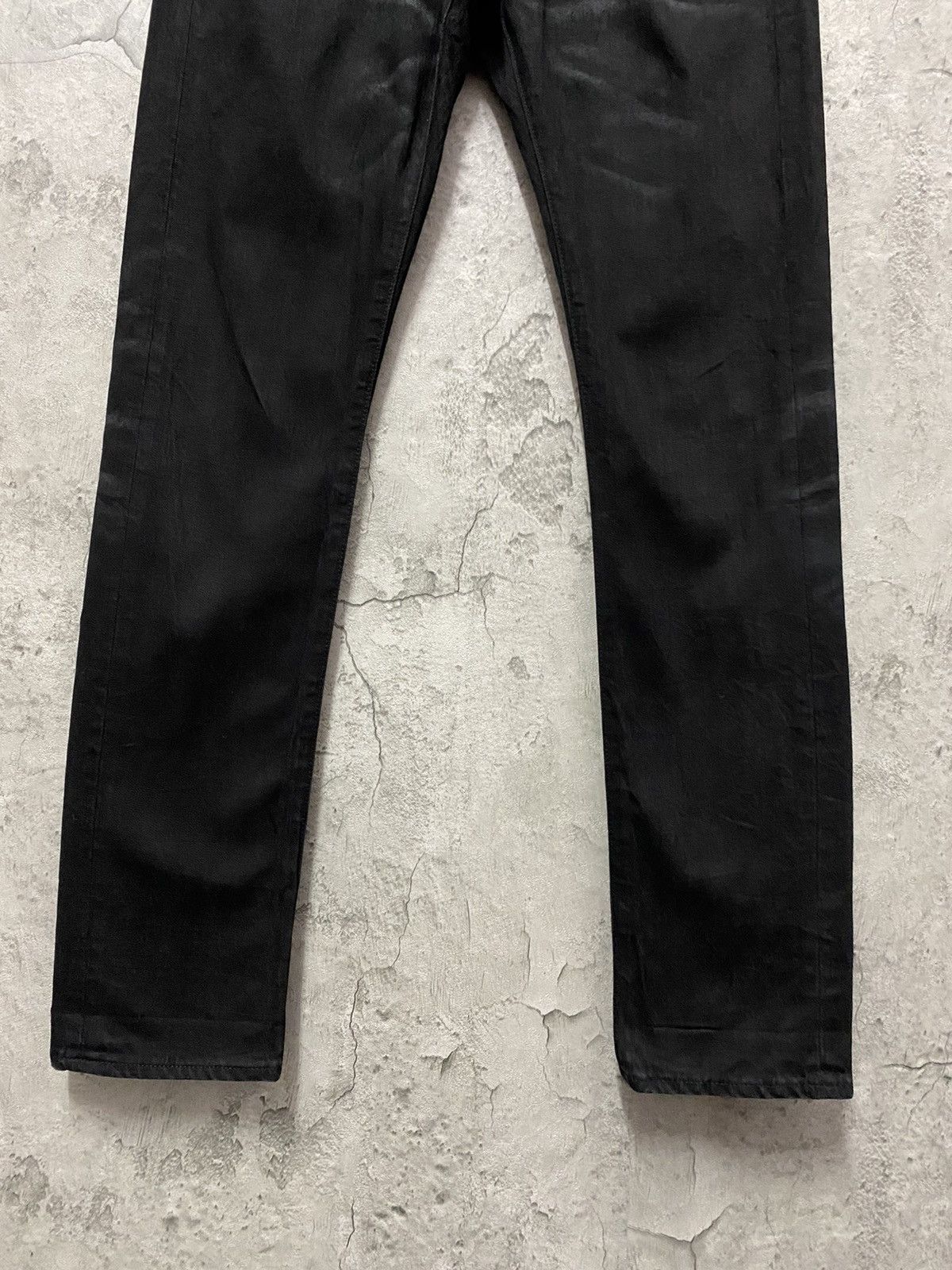 Japanese Brand Vanquish Tokyo Japan Skinny Black Denim Pants Size US 30 / EU 46 - 5 Thumbnail
