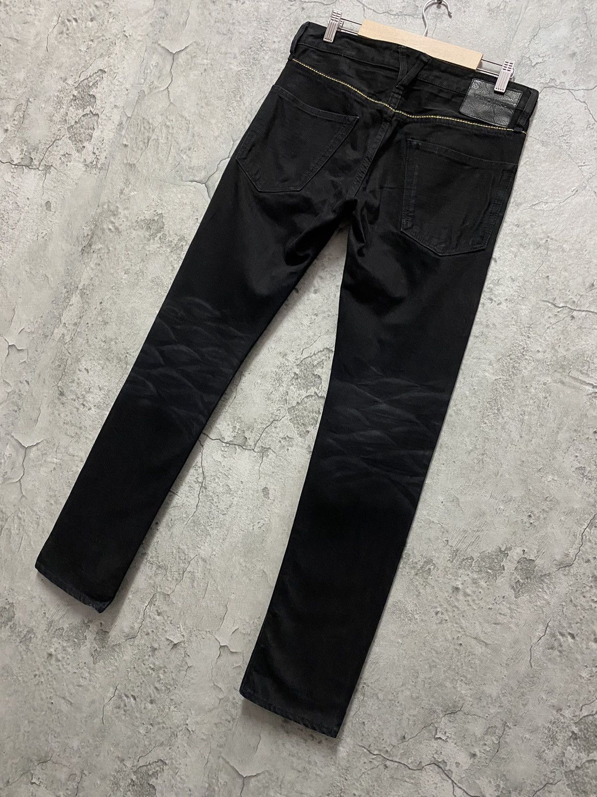 Japanese Brand Vanquish Tokyo Japan Skinny Black Denim Pants Size US 30 / EU 46 - 7 Thumbnail