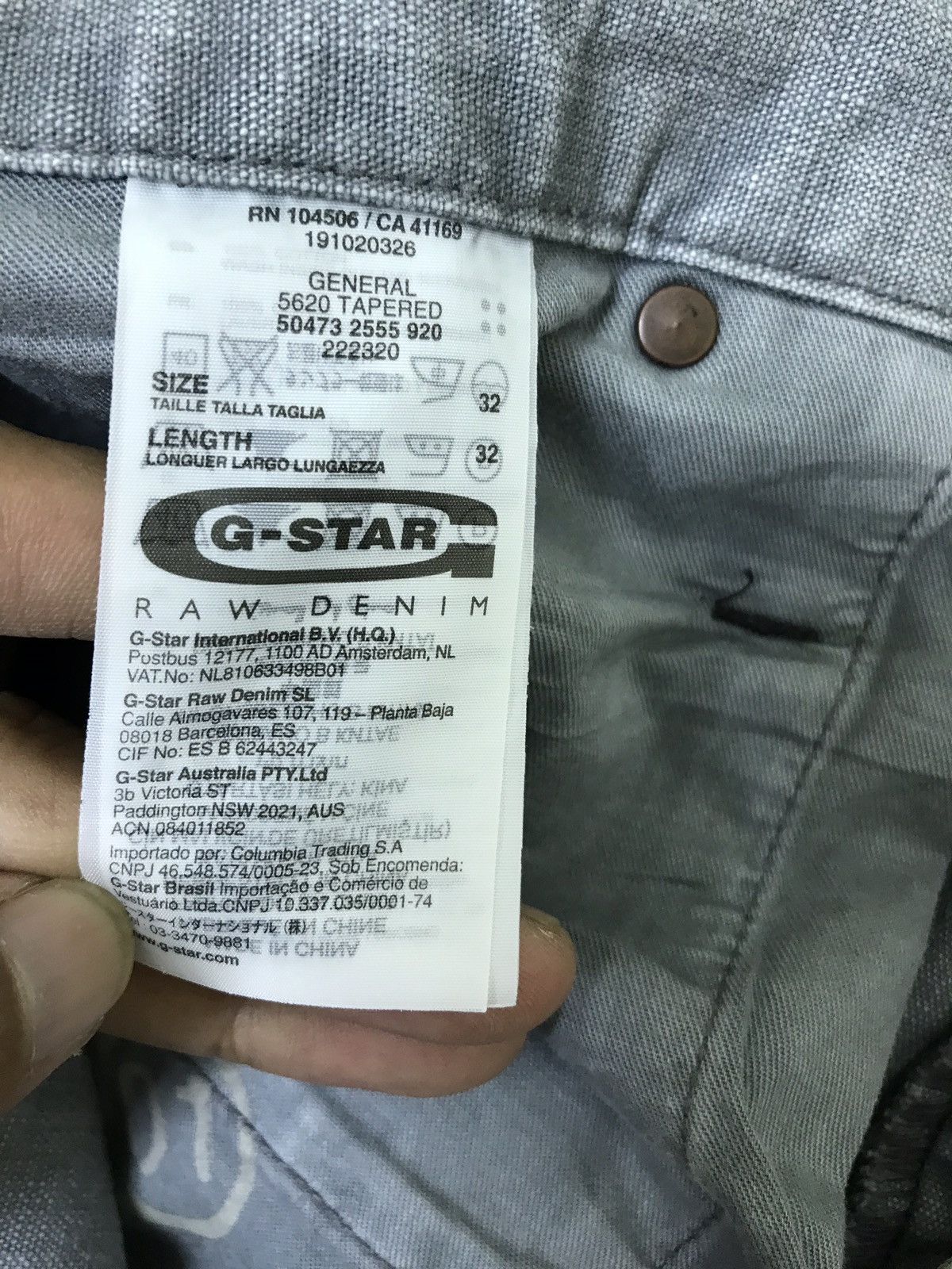G-Star G Star Raw Denim Pant Multi Pockets Regular Size US 34 / EU 50 - 9 Thumbnail