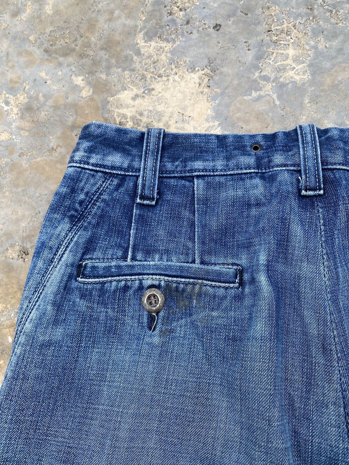 Japanese Brand Rework Vintage Bartack Boro Sashiko Stitch Pant Size US 30 / EU 46 - 7 Thumbnail