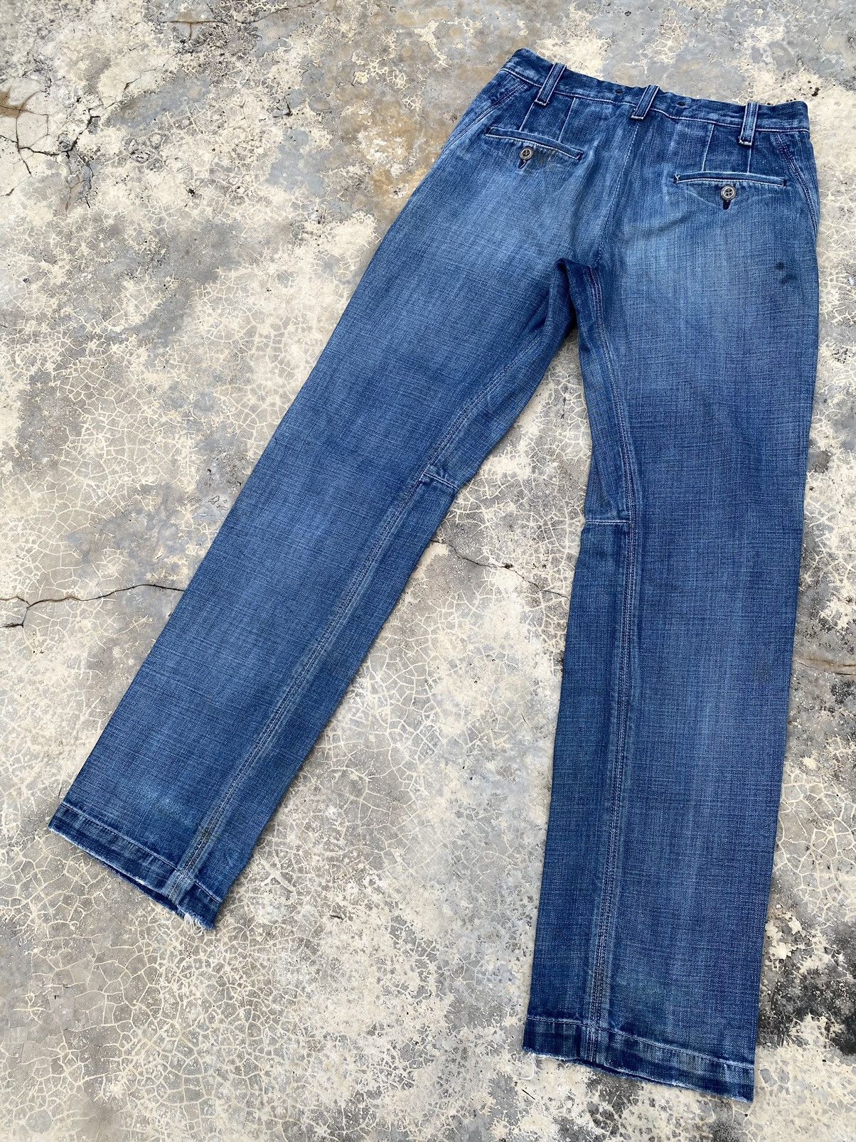 Japanese Brand Rework Vintage Bartack Boro Sashiko Stitch Pant Size US 30 / EU 46 - 2 Thumbnail