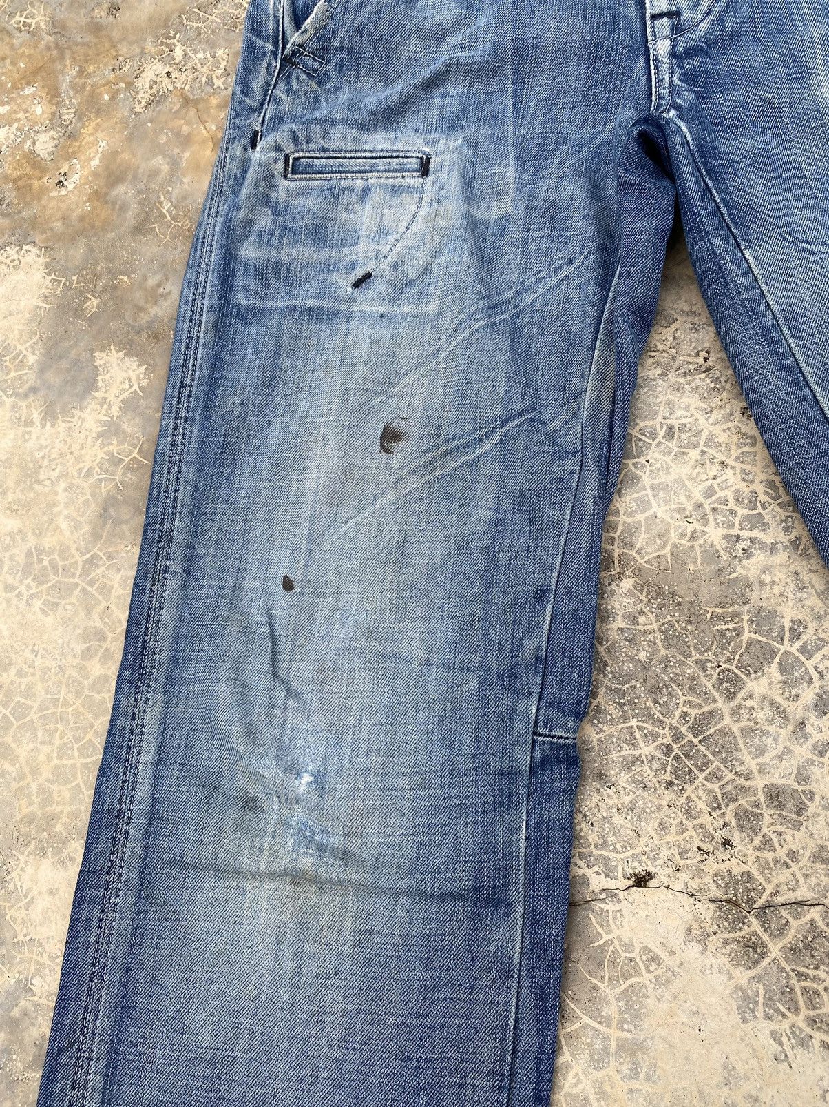Japanese Brand Rework Vintage Bartack Boro Sashiko Stitch Pant Size US 30 / EU 46 - 5 Thumbnail