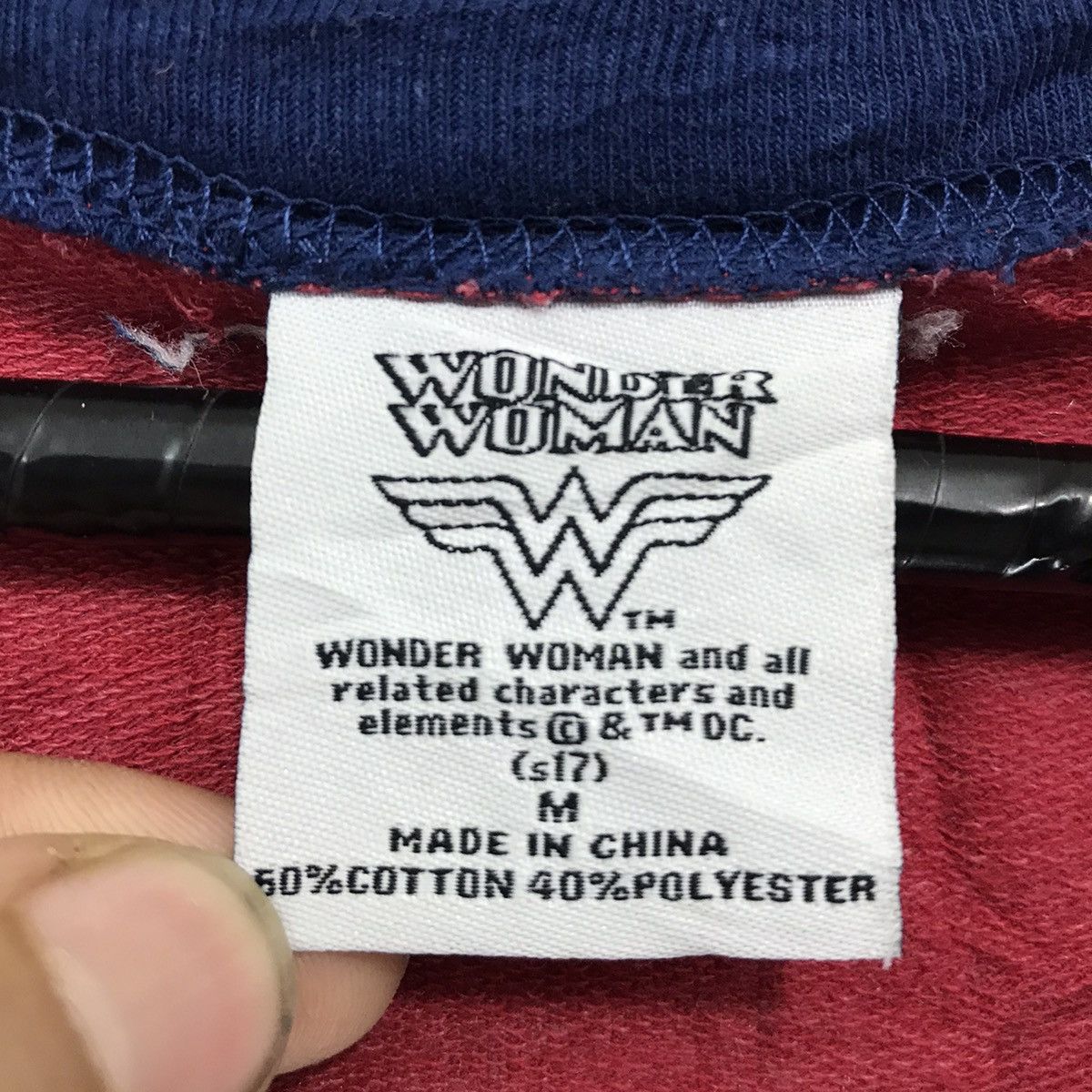 DC Comics × Marvel Comics Wonder Woman Sweatshirt Big Logo Spellout Size US S / EU 44-46 / 1 - 7 Thumbnail