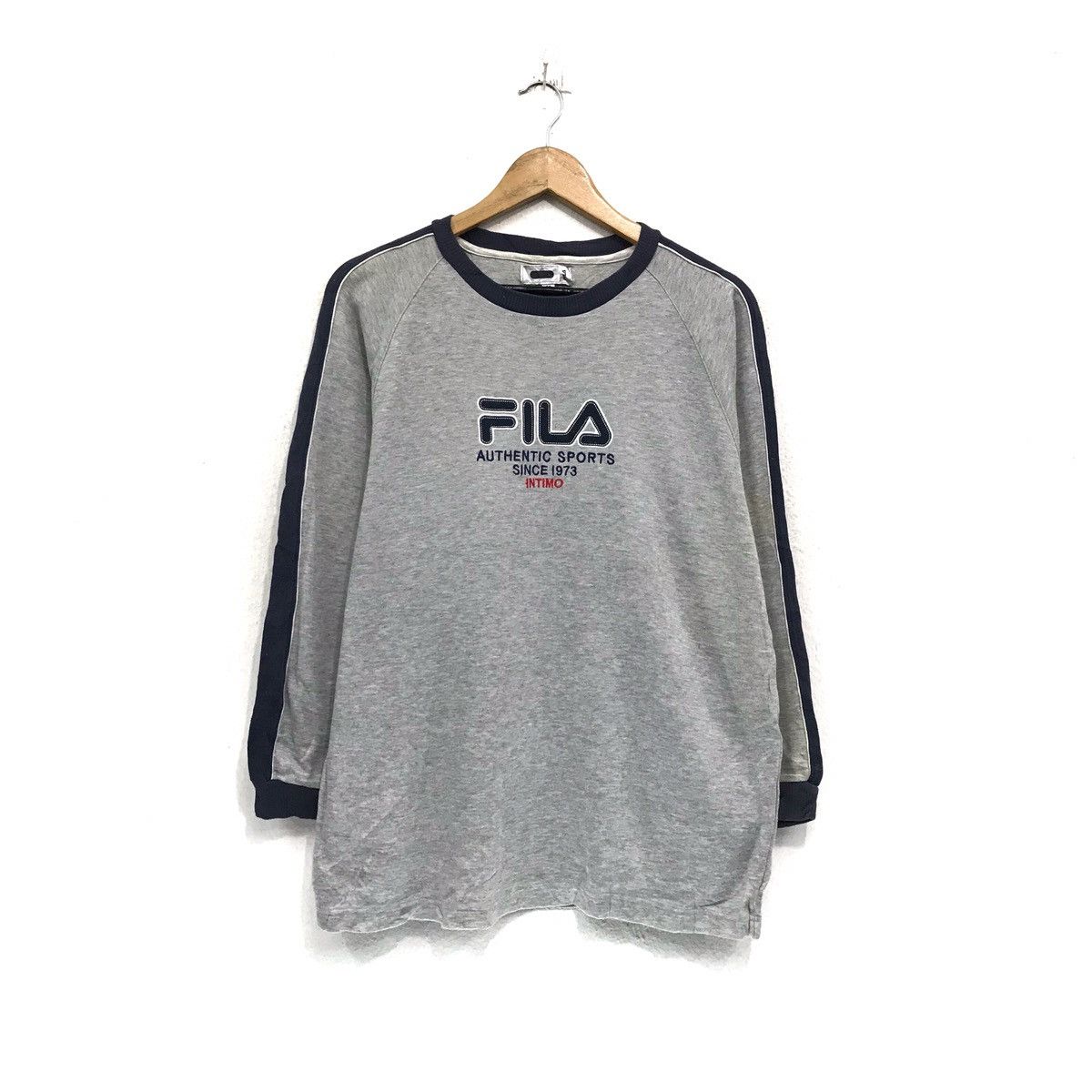 Fila × Japanese Brand Fila Crewneck Embroidered Spellout Logo Fila Size US M / EU 48-50 / 2 - 1 Thumbnail