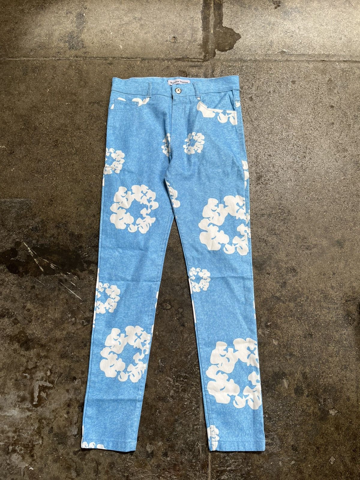 Vintage Floral Denim Size US 28 / EU 44 - 1 Thumbnail
