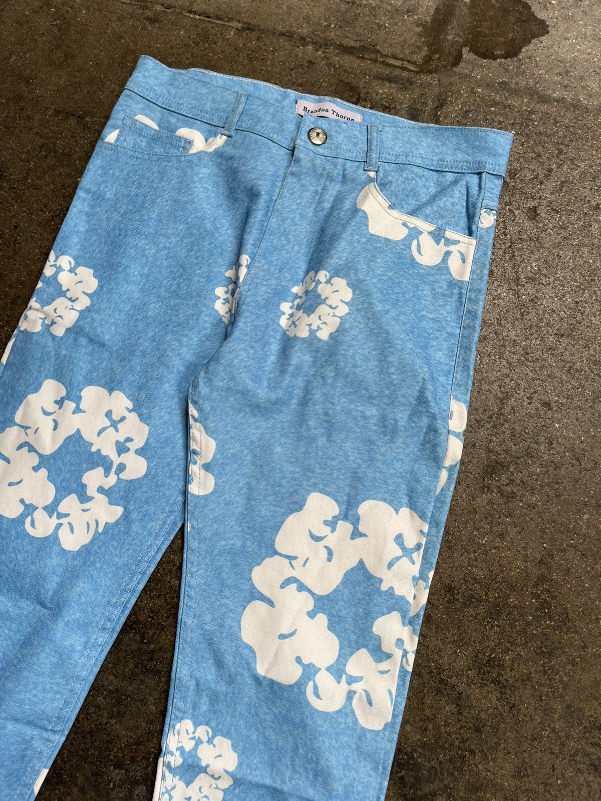 Vintage Floral Denim Size US 28 / EU 44 - 2 Thumbnail