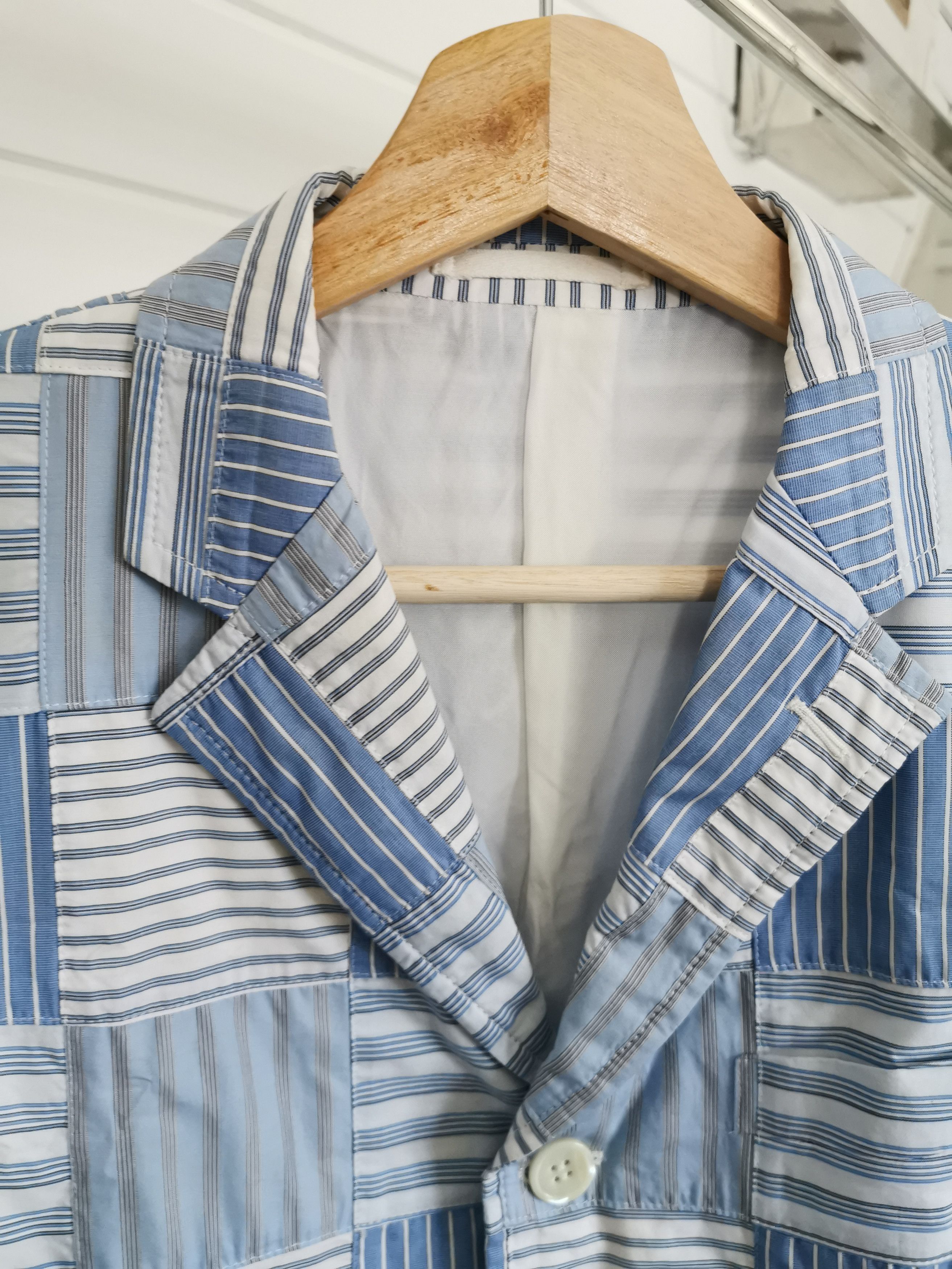 Comme des Garcons Homme CDG Homme 2008 Patchwork Blazer Size US S / EU 44-46 / 1 - 6 Thumbnail