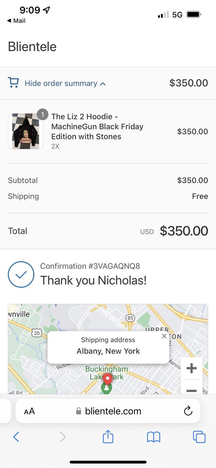 Other Westside Gunn Liz Machine Gun Black w stones hoodie XXL Size US XXL / EU 58 / 5 - 3 Thumbnail