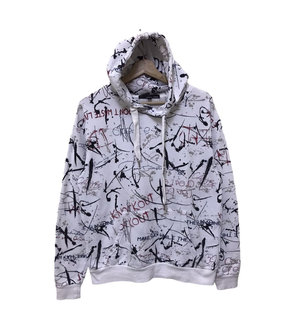Japanese Brand Japanese Jungle Storm Full Print Hoodie Sweatshirt Size US M / EU 48-50 / 2 - 1 Thumbnail