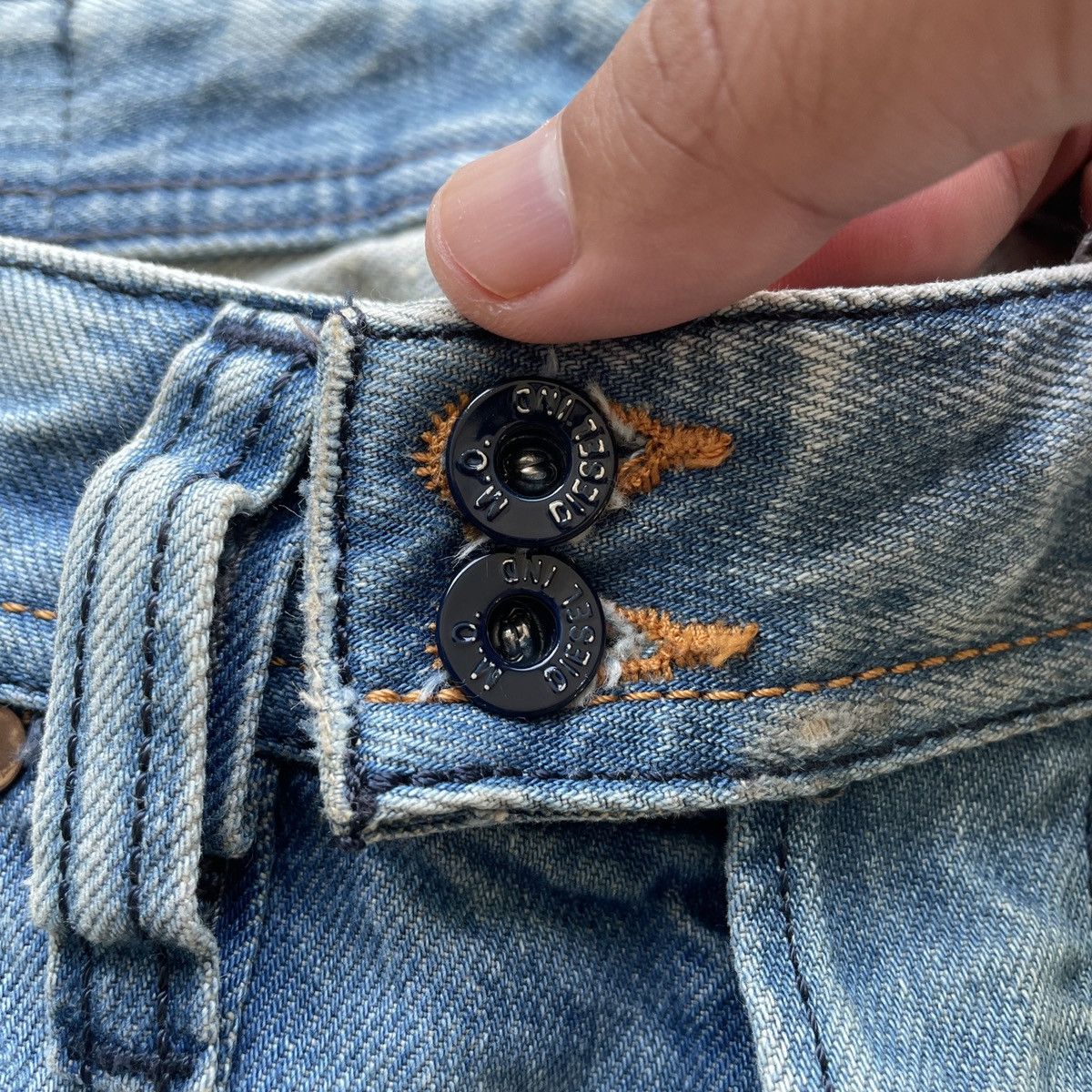 Diesel × Jean × Vintage Vintage Diesel Industry Faded Denim Jeans Pants W30x30.5 Size US 30 / EU 46 - 6 Thumbnail
