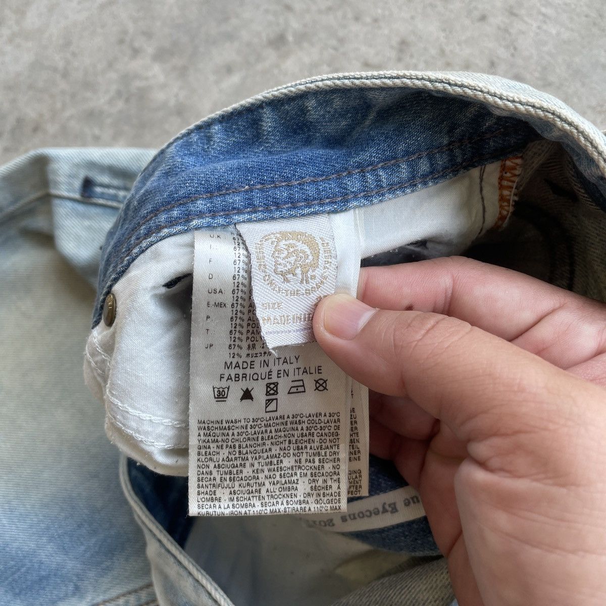 Diesel × Jean × Vintage Vintage Diesel Industry Faded Denim Jeans Pants W30x30.5 Size US 30 / EU 46 - 8 Thumbnail