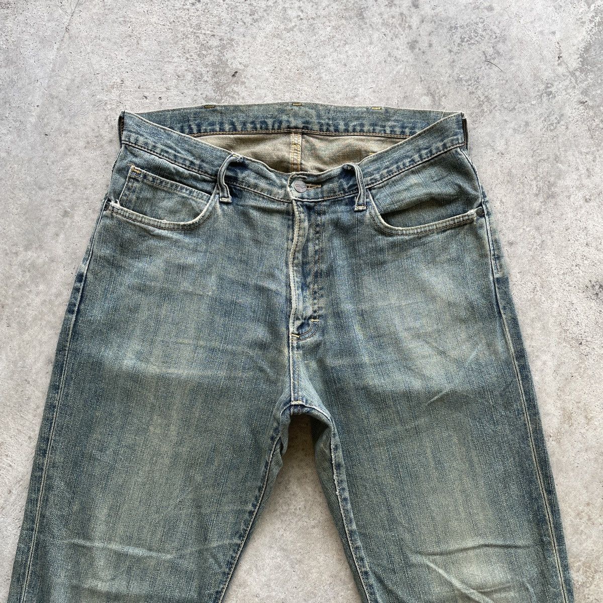Vintage Vintage Wrangler Faded Denim Jeans Pants W34x30 Size US 34 / EU 50 - 2 Thumbnail