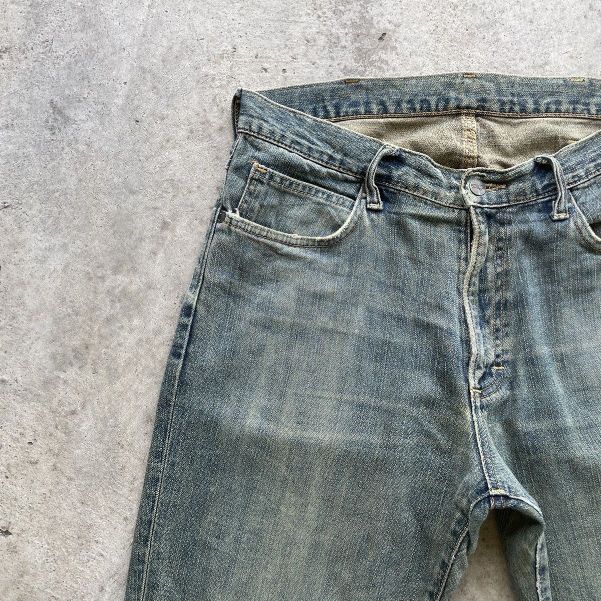 Vintage Vintage Wrangler Faded Denim Jeans Pants W34x30 Size US 34 / EU 50 - 3 Thumbnail