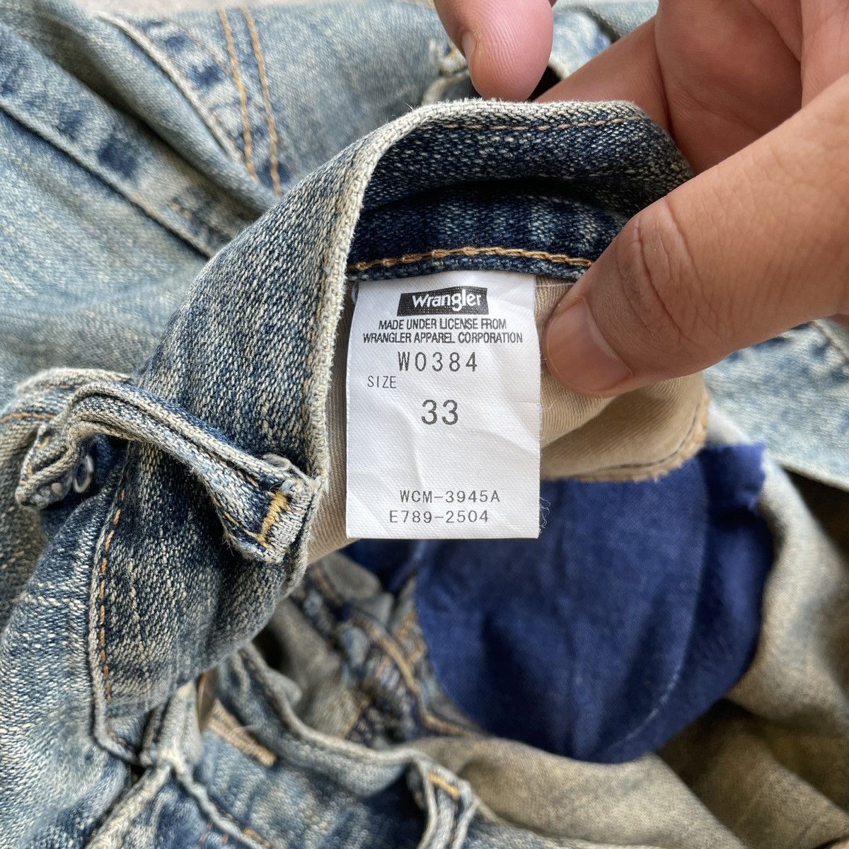 Vintage Vintage Wrangler Faded Denim Jeans Pants W34x30 Size US 34 / EU 50 - 7 Thumbnail