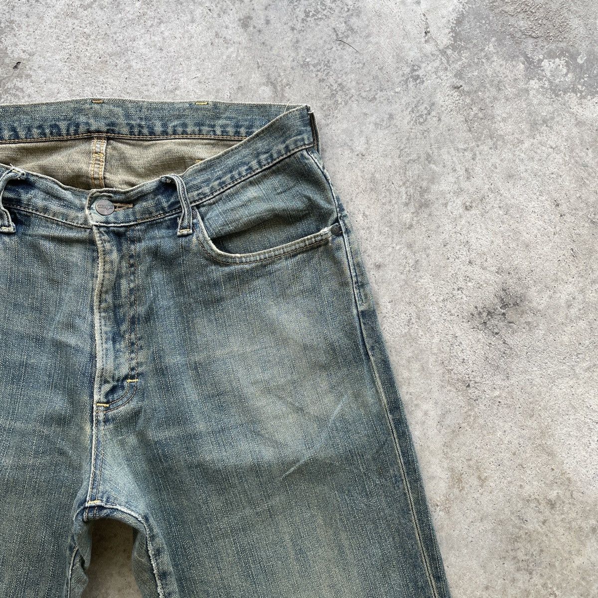 Vintage Vintage Wrangler Faded Denim Jeans Pants W34x30 Size US 34 / EU 50 - 4 Thumbnail