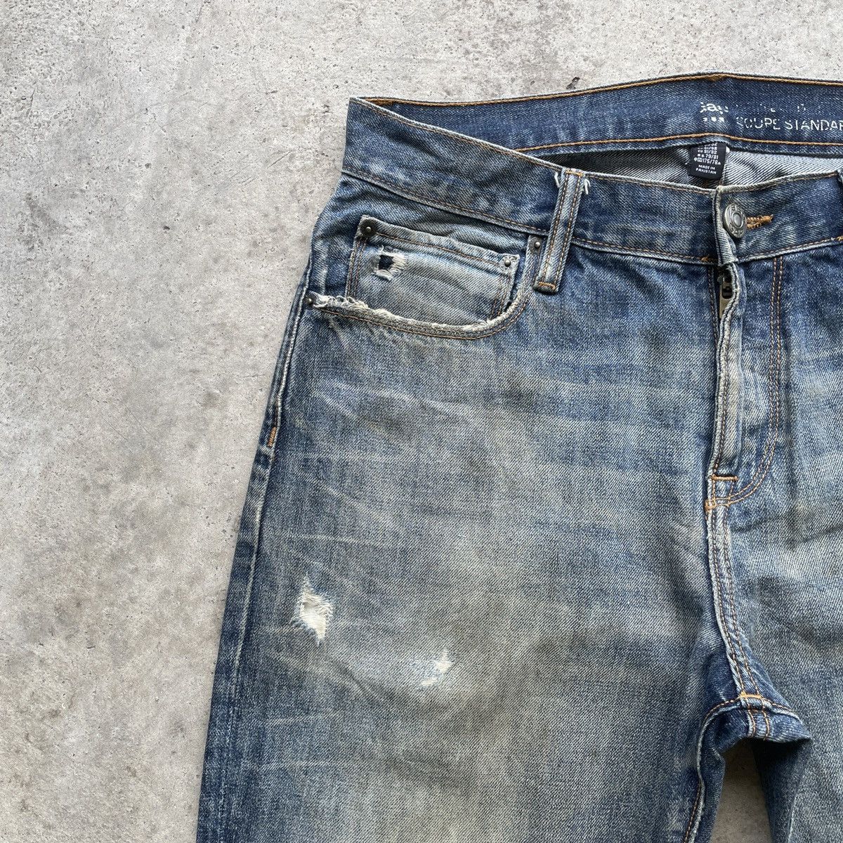 Gap Vintage Gap Distressed Denim Jeans Pants Ripped W32x31.5 Size US 32 / EU 48 - 3 Thumbnail