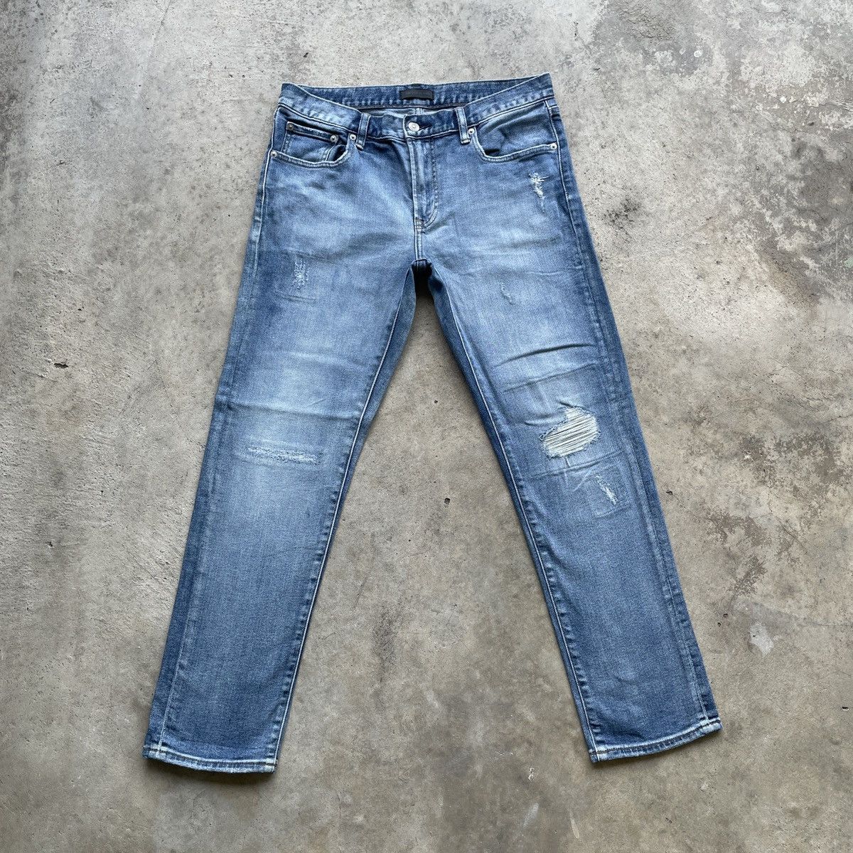 Japanese Brand Vintage Japanese Brand Distressed Denim Jeans Pants W32 Size US 32 / EU 48 - 1 Thumbnail