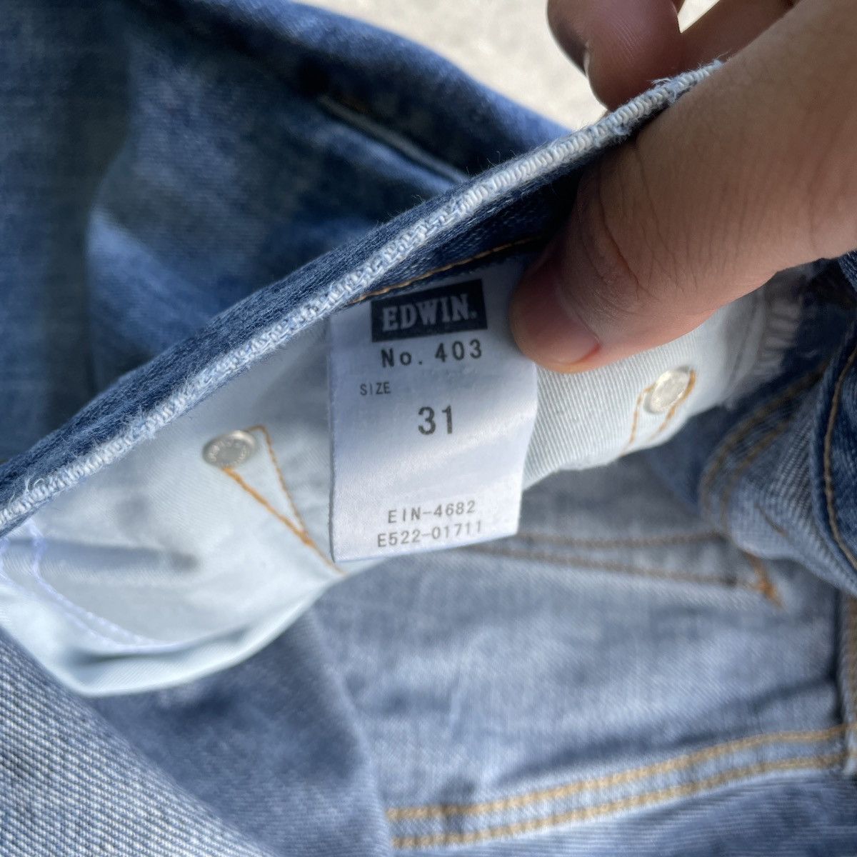Edwin W32x30 Vintage Edwin Made In Japan Denim Jeans Pants Size US 32 / EU 48 - 8 Thumbnail