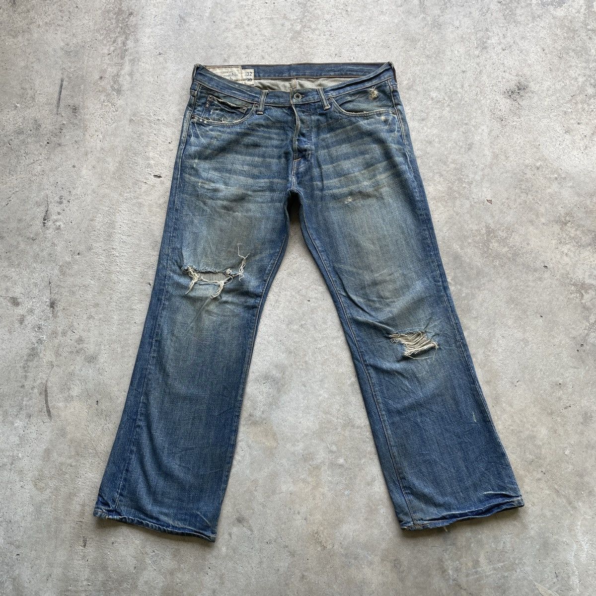 Vintage Abercrombie & Fitch Distressed Denim Jeans Pants