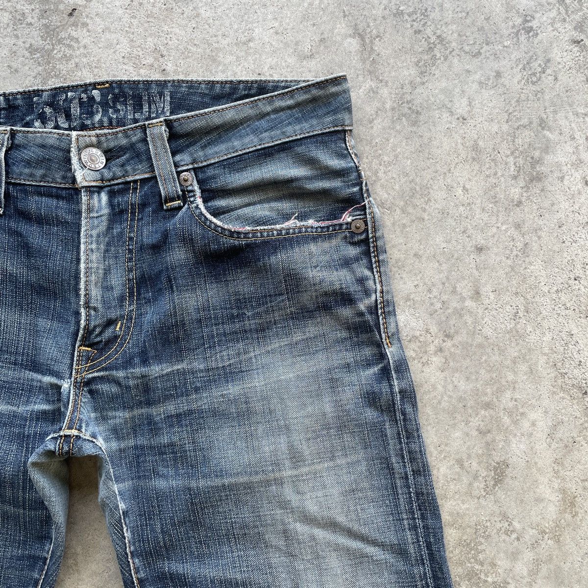 Japanese Brand Vintage Japanese Faded Denim Jeans Pants W34x29 Size US 34 / EU 50 - 4 Thumbnail