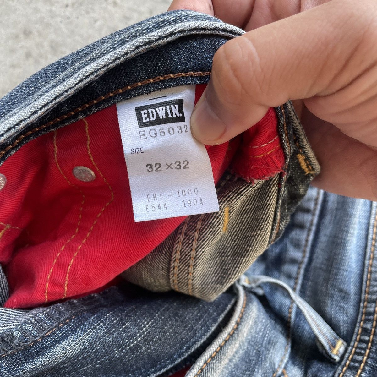 Japanese Brand Vintage Japanese Faded Denim Jeans Pants W34x29 Size US 34 / EU 50 - 8 Thumbnail