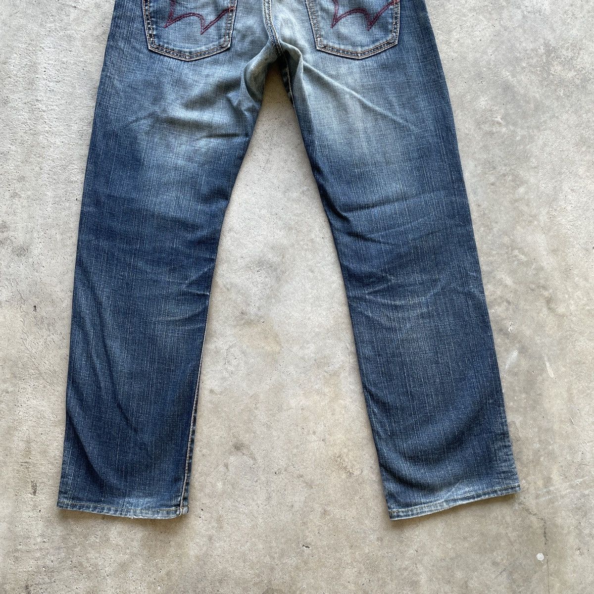 Japanese Brand Vintage Japanese Faded Denim Jeans Pants W34x29 Size US 34 / EU 50 - 13 Thumbnail