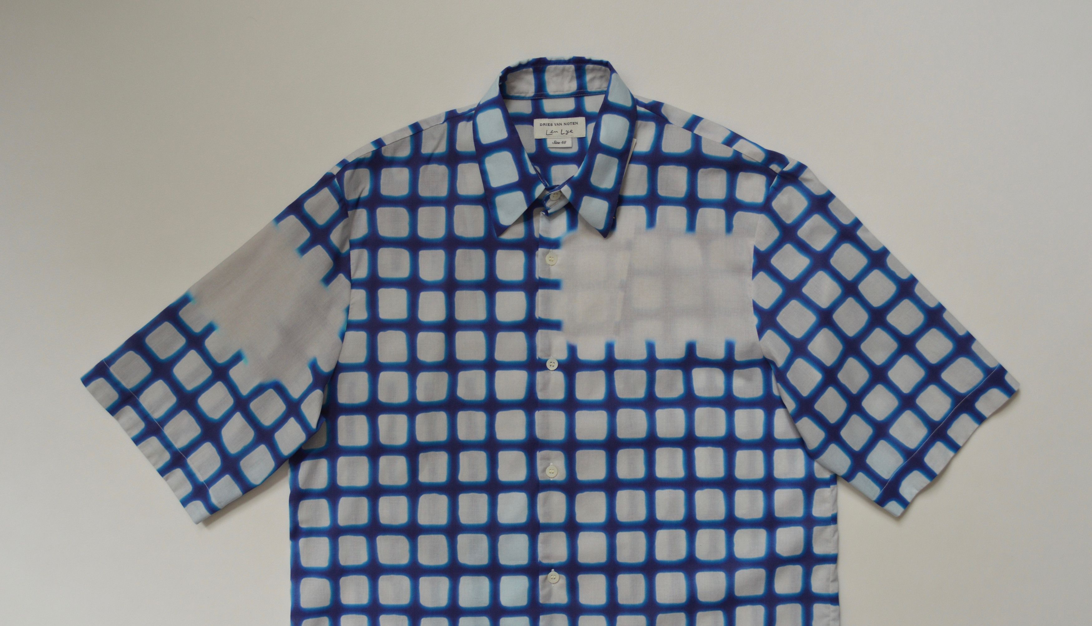 Dries Van Noten S/S 21 Len Lye Grid Print Shirt Size US M / EU 48-50 / 2 - 2 Thumbnail