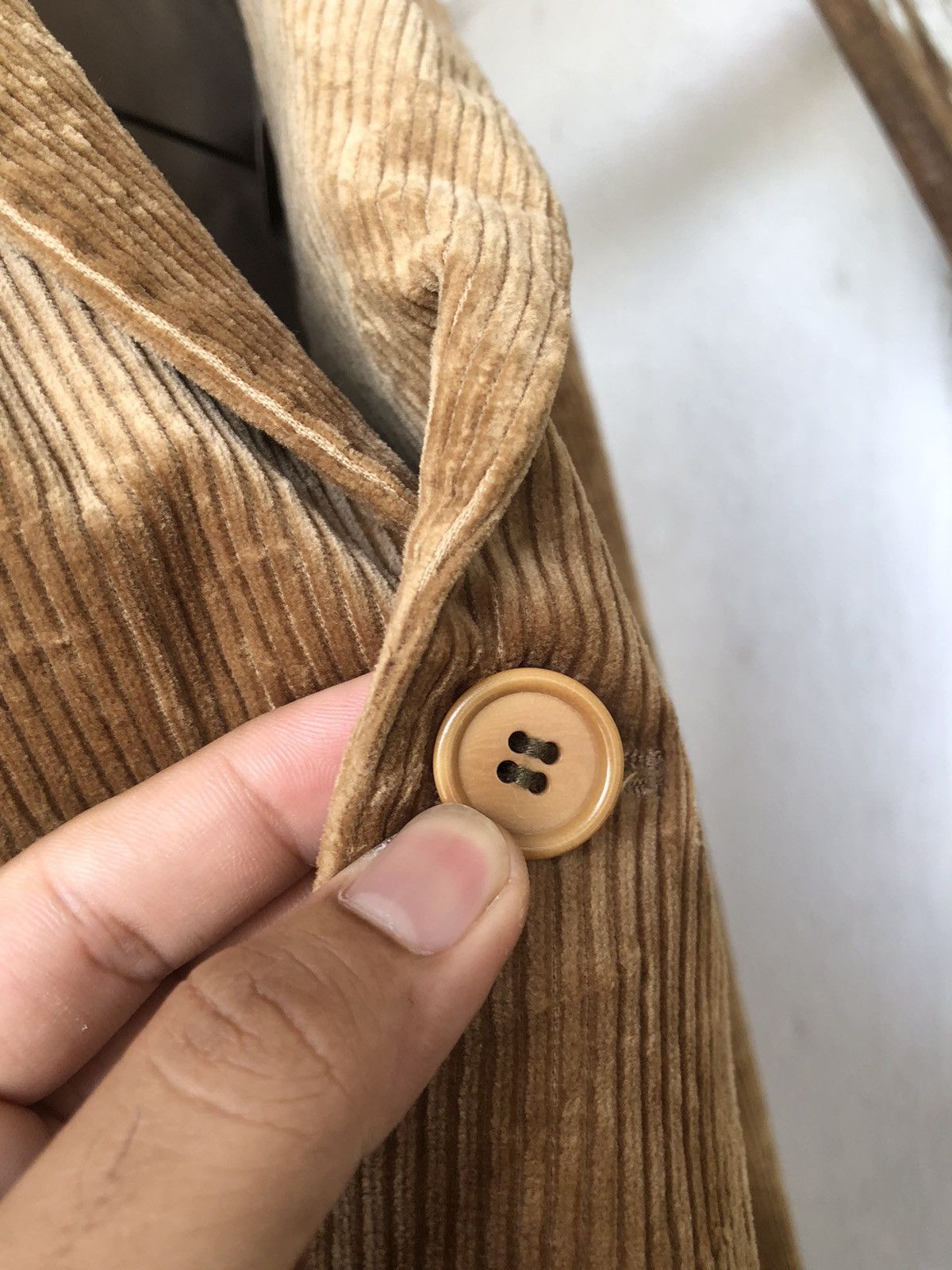 Yohji Yamamoto Vintage Yohji Yamamoto Corduroy Single Breasted Blazer Size US L / EU 52-54 / 3 - 9 Thumbnail