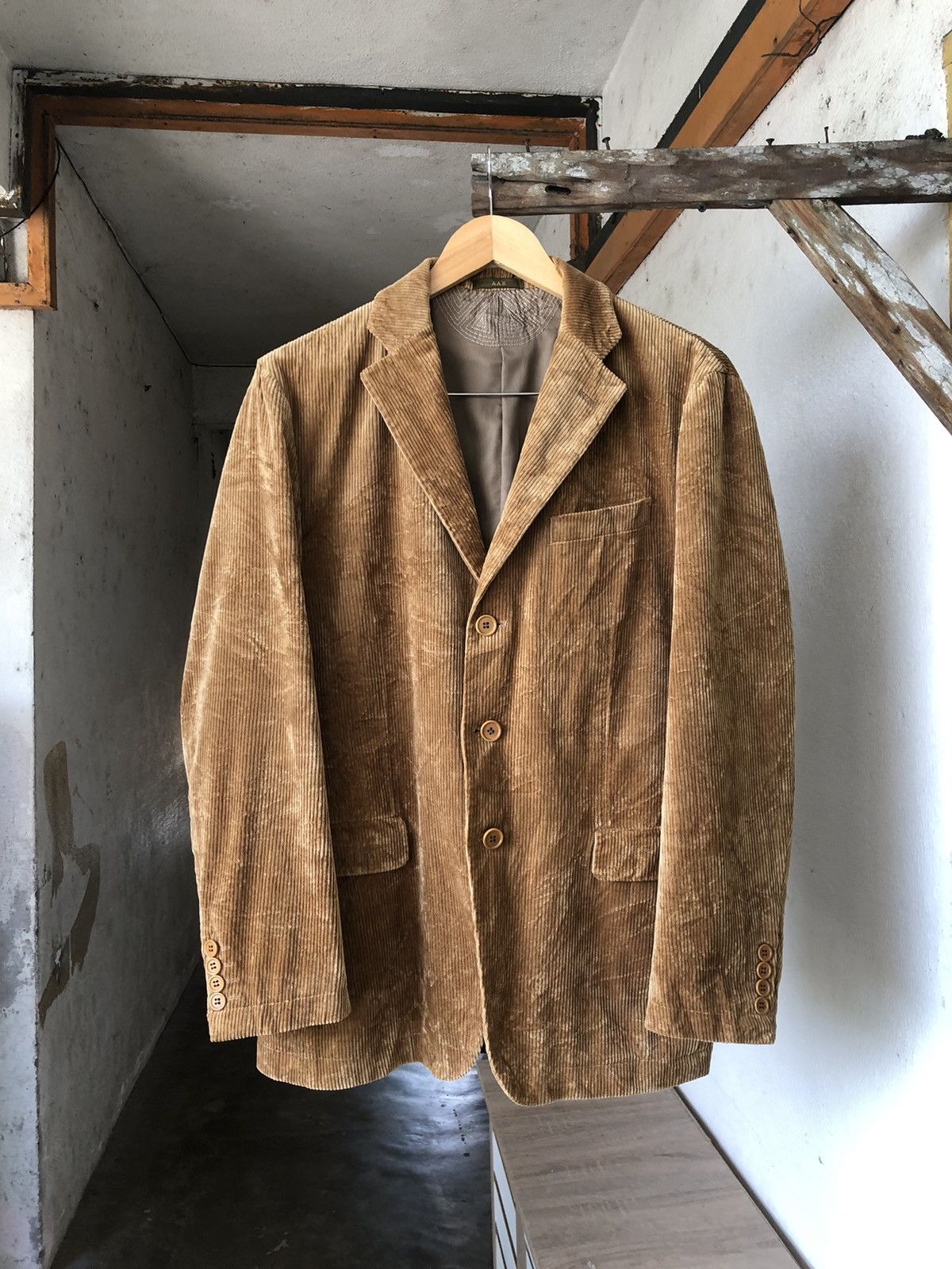 Yohji Yamamoto Vintage Yohji Yamamoto Corduroy Single Breasted Blazer Size US L / EU 52-54 / 3 - 1 Thumbnail