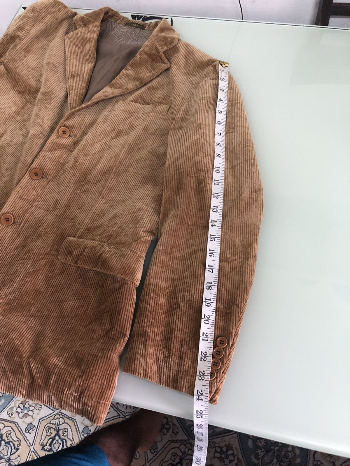 Yohji Yamamoto Vintage Yohji Yamamoto Corduroy Single Breasted Blazer Size US L / EU 52-54 / 3 - 23 Thumbnail