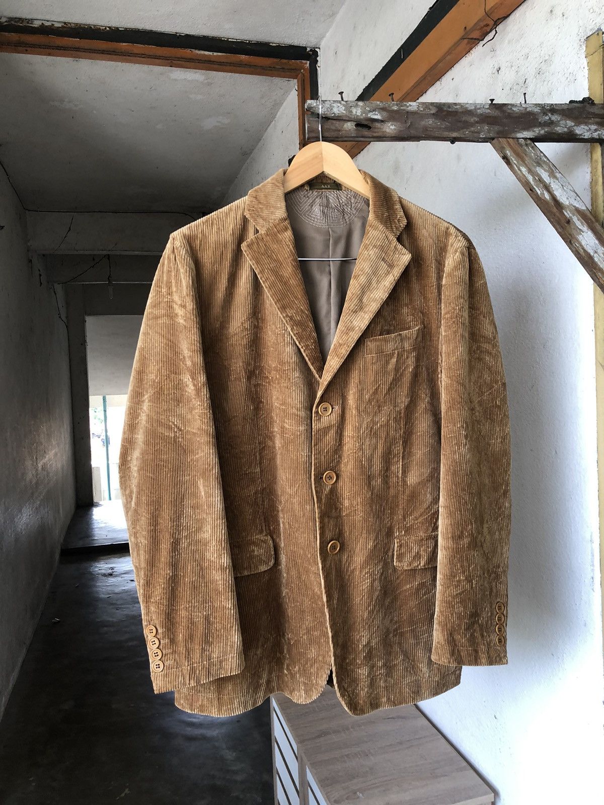 Yohji Yamamoto Vintage Yohji Yamamoto Corduroy Single Breasted Blazer Size US L / EU 52-54 / 3 - 4 Thumbnail